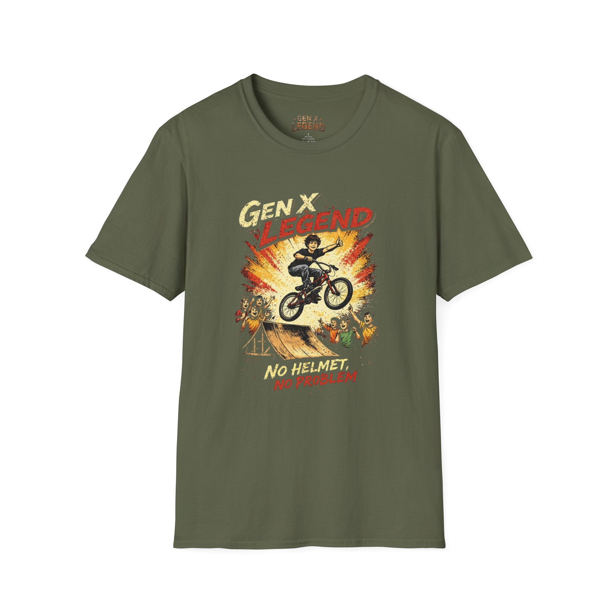 Gen X Legend T-Shirt — 'No Helmet'