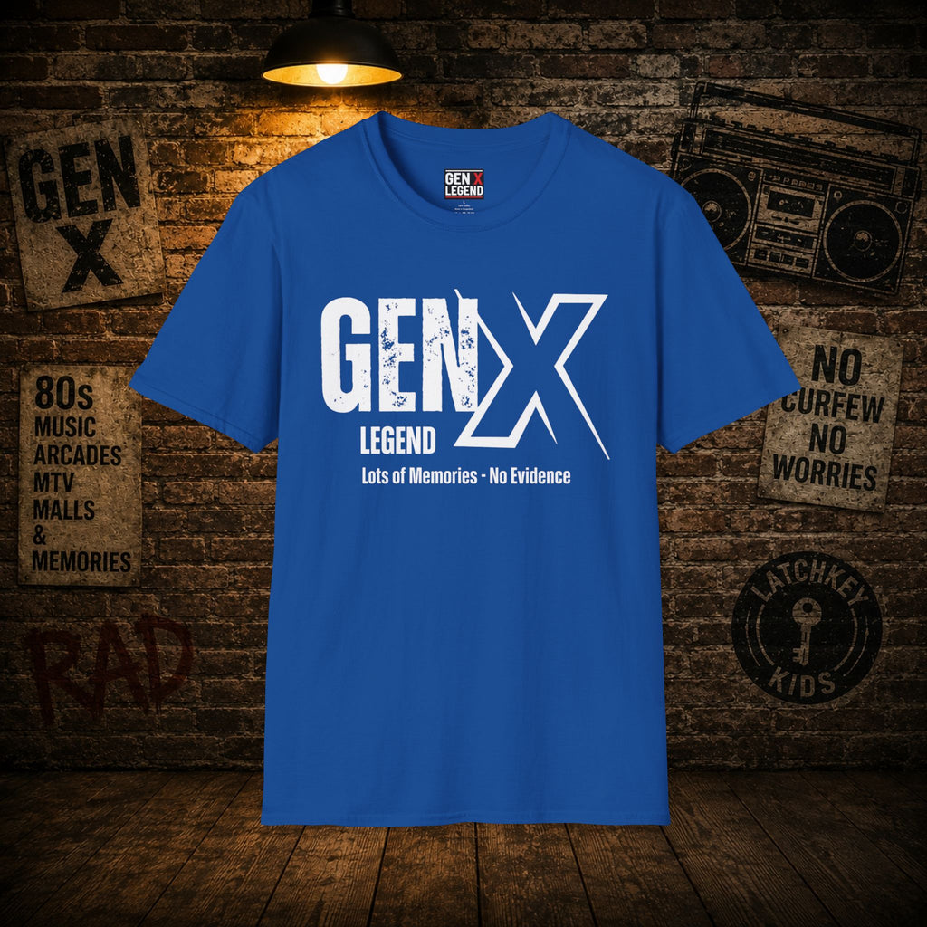 Gen X Legend T-Shirt — 'No Evidence'