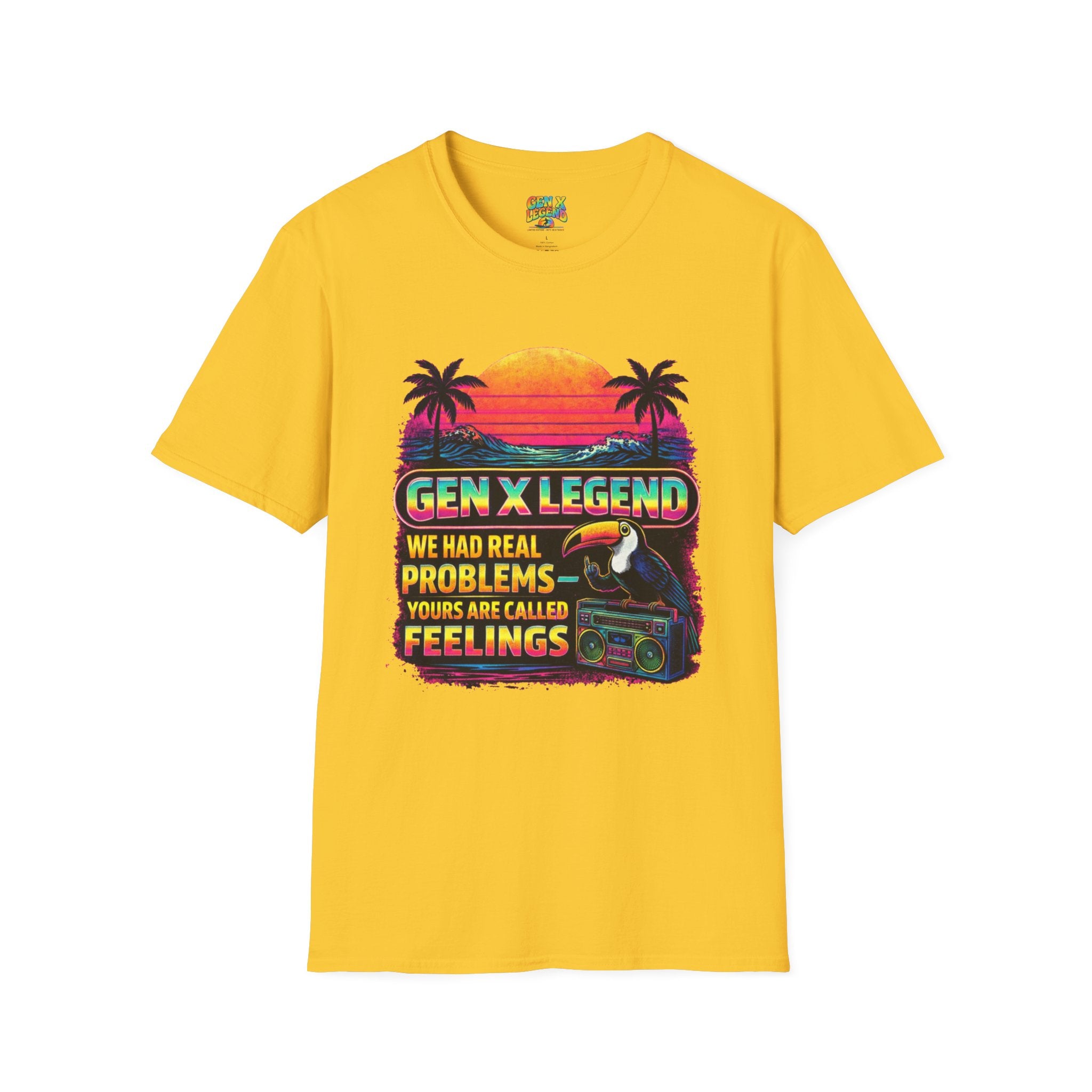 Gen X Legend T-Shirt — 80's Heatwave - 'Real Problems'