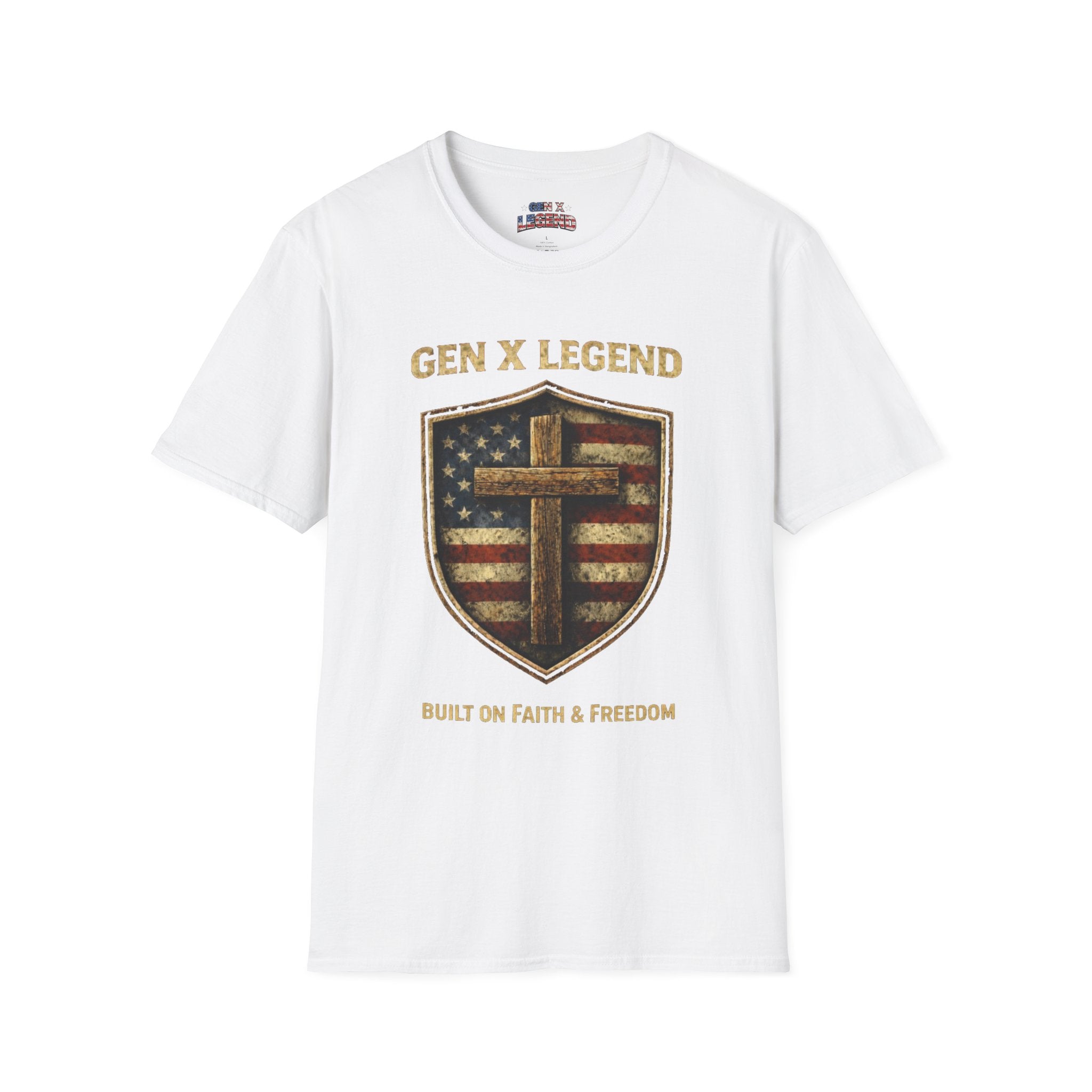 Gen X Legend T-Shirt — 'Built On Faith & Freedom' Tee