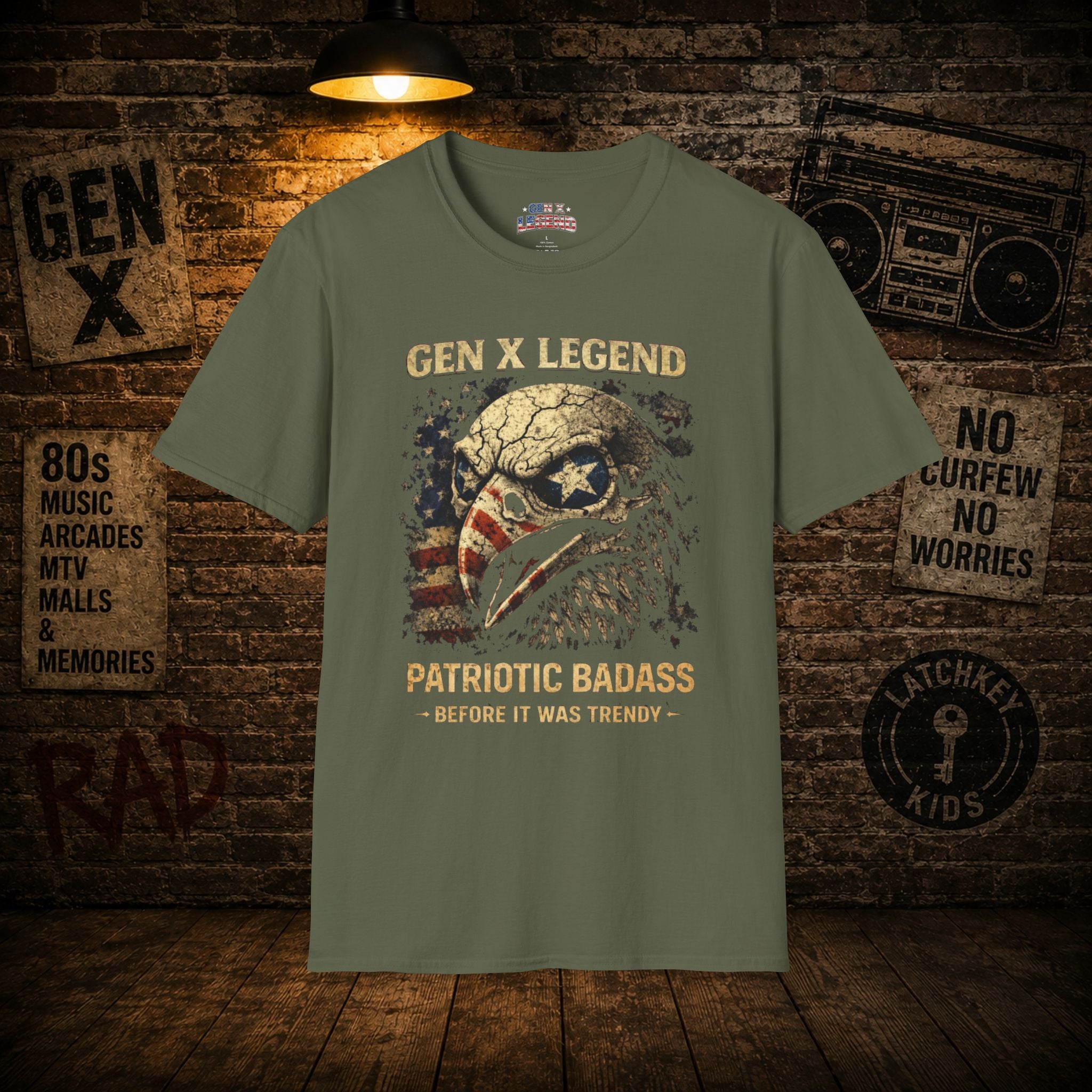 Gen X Legend T-Shirt — 'Patriotic' American Flag Tee