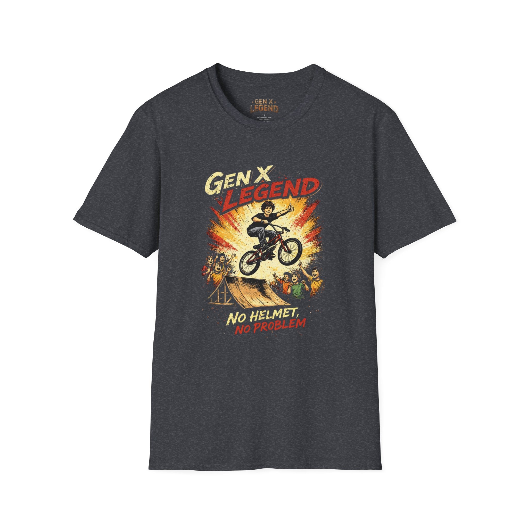 Gen X Legend T-Shirt — 'No Helmet'