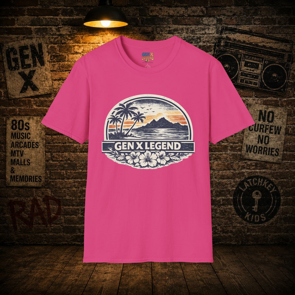 Gen X Legend T-Shirt — 80's Heatwave - 'Summer Beach'