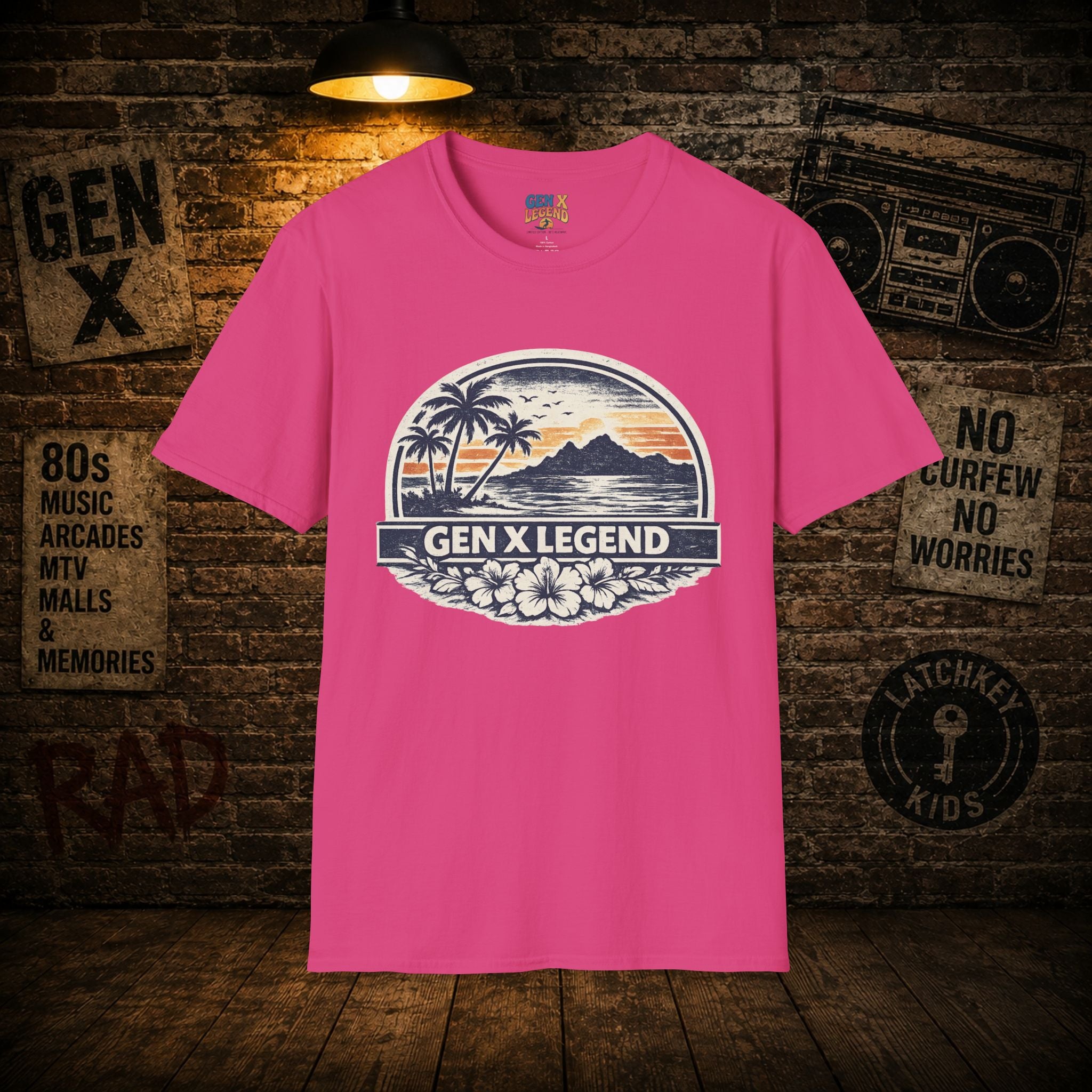 Gen X Legend T-Shirt — 80's Heatwave - 'Summer Beach'
