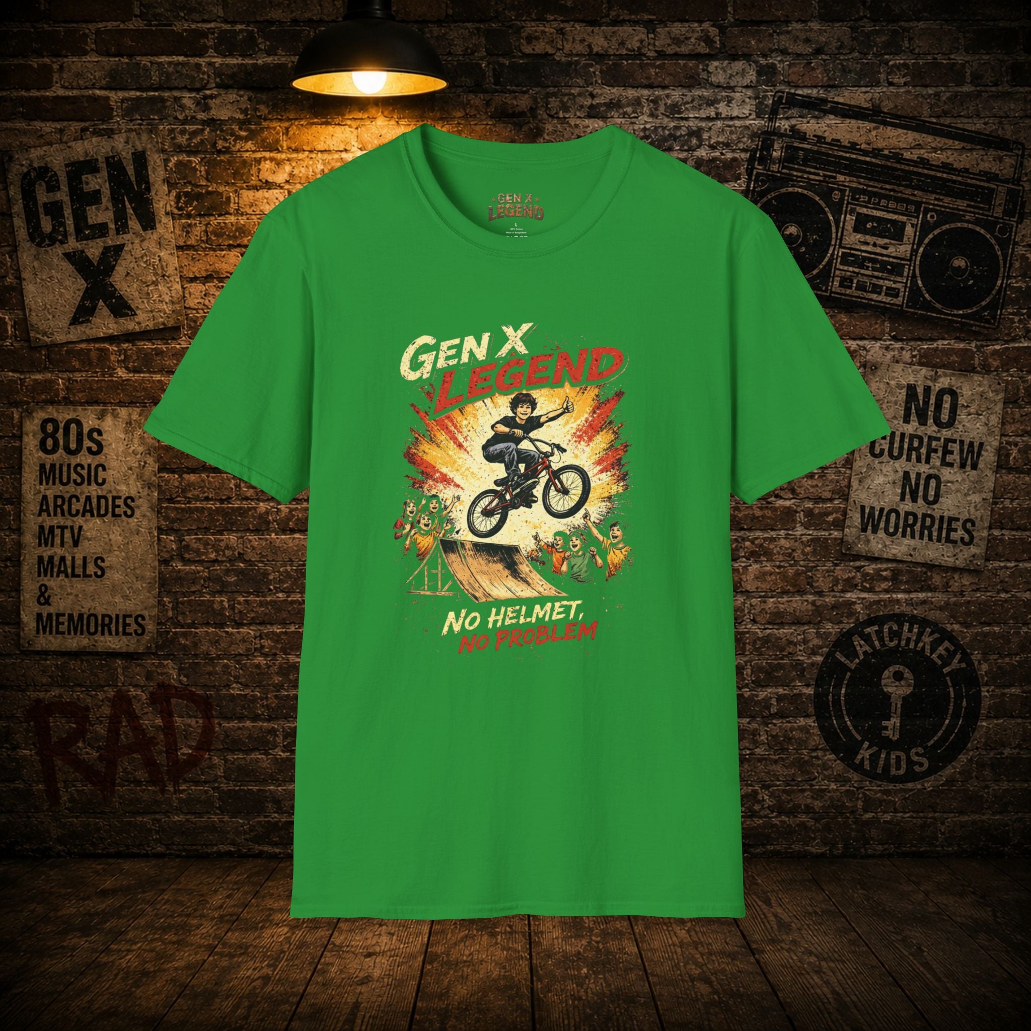 Gen X Legend T-Shirt — 'No Helmet'