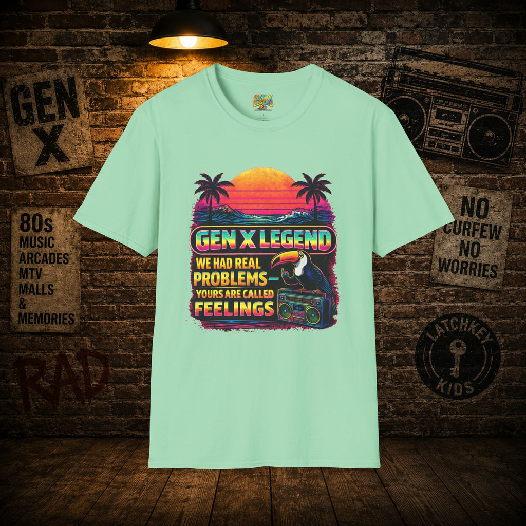 Gen X Legend T-Shirt — 80's Heatwave - 'Real Problems'