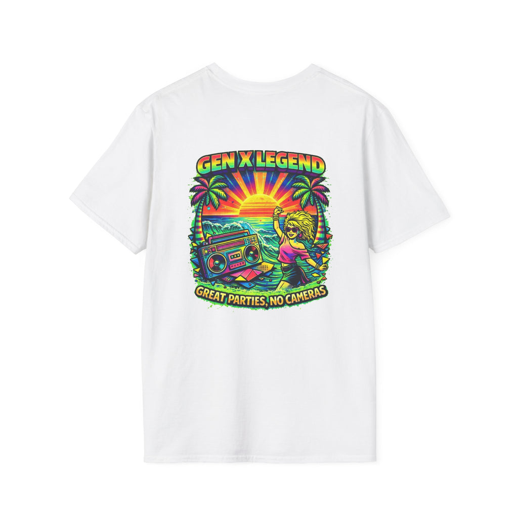 Gen X Legend T-Shirt — 80's Heatwave - 'Great Parties'