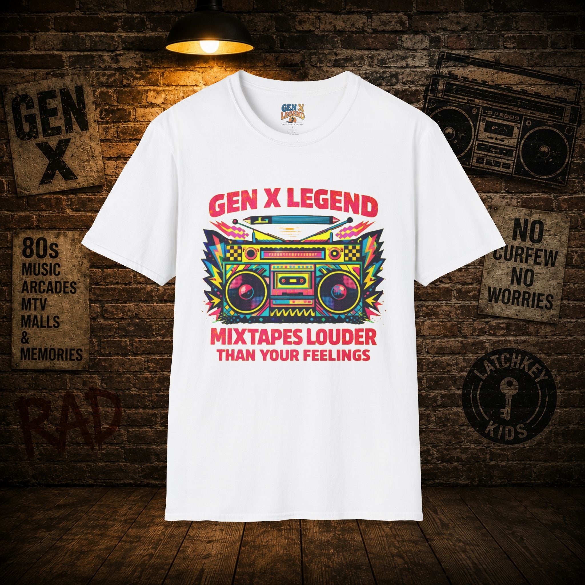 Gen X Legend T-Shirt — 80's Heatwave - 'Mixtapes'