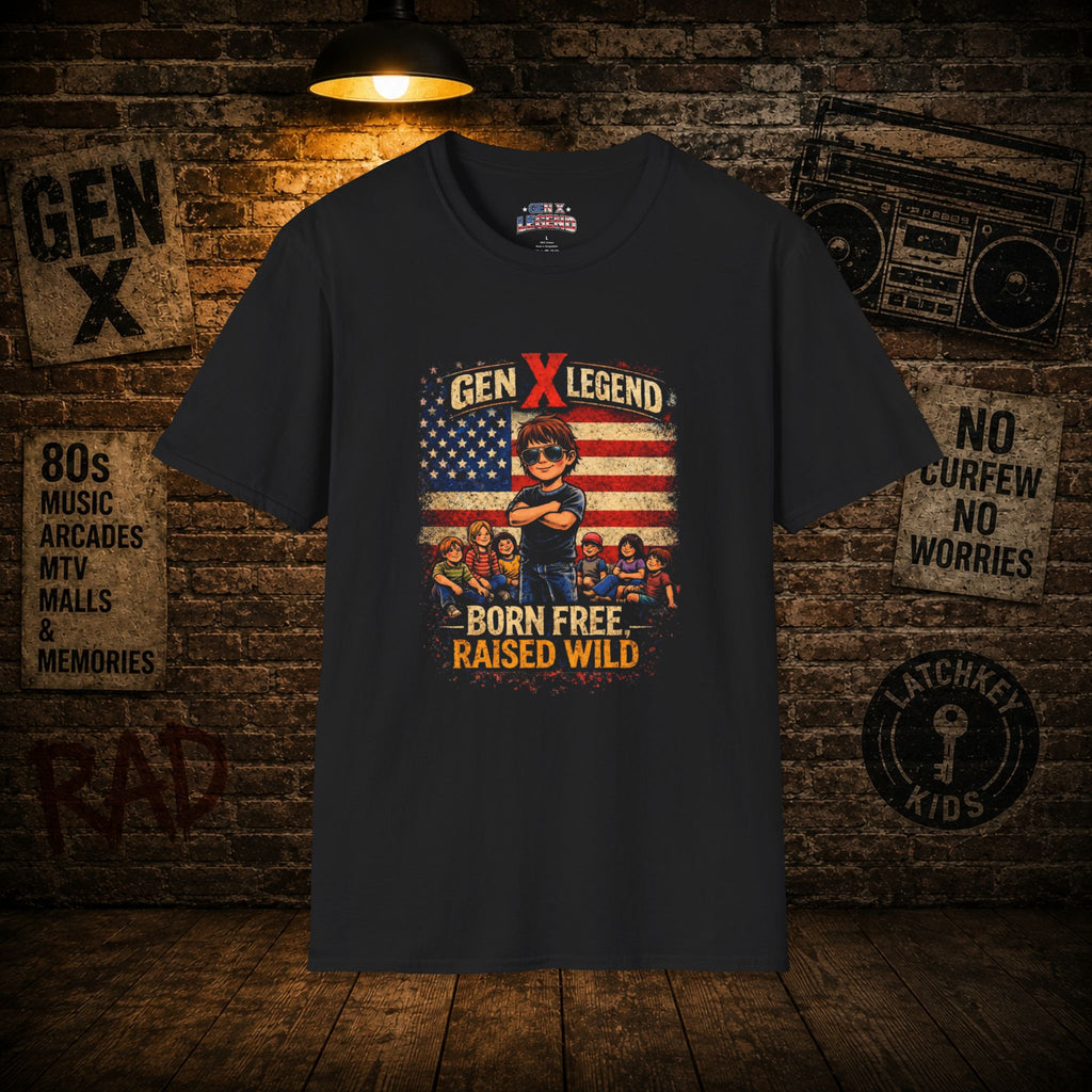 Gen X Legend T-Shirt — 'Born Free Raised Wild'