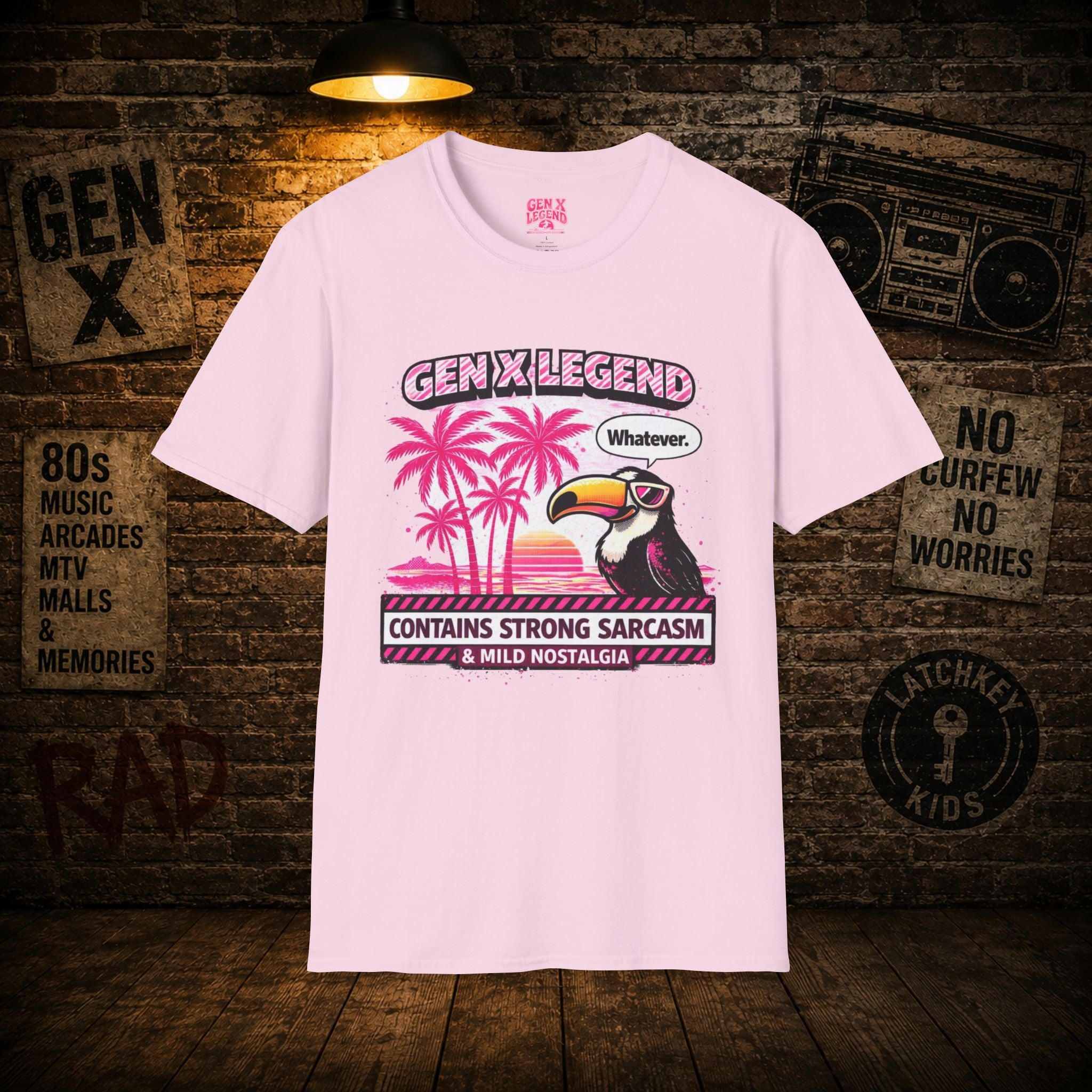 Gen X Legend T-Shirt — 80's Heatwave - 'Contains Sarcasm'