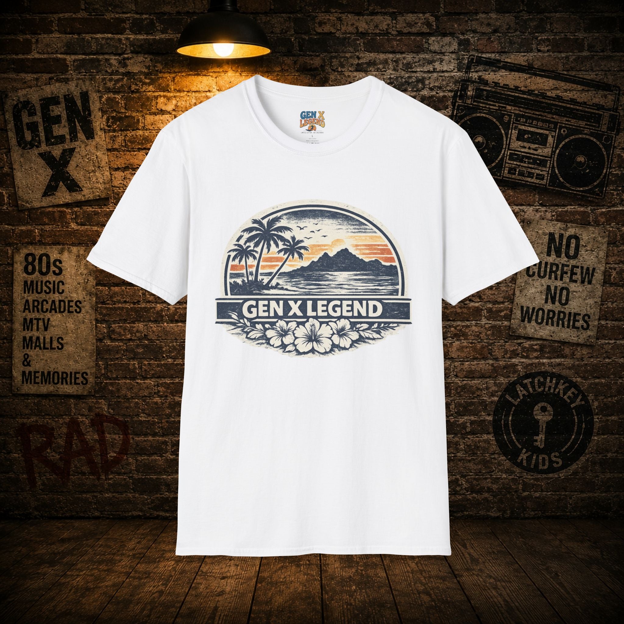 Gen X Legend T-Shirt — 80's Heatwave - 'Summer Beach'