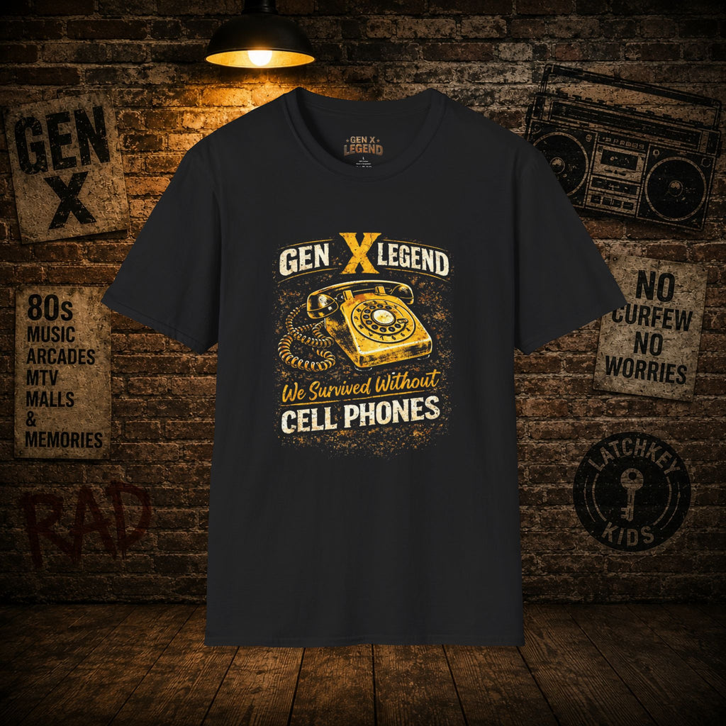 Gen X Legend T-Shirt — 'Survived Without Cell Phones'
