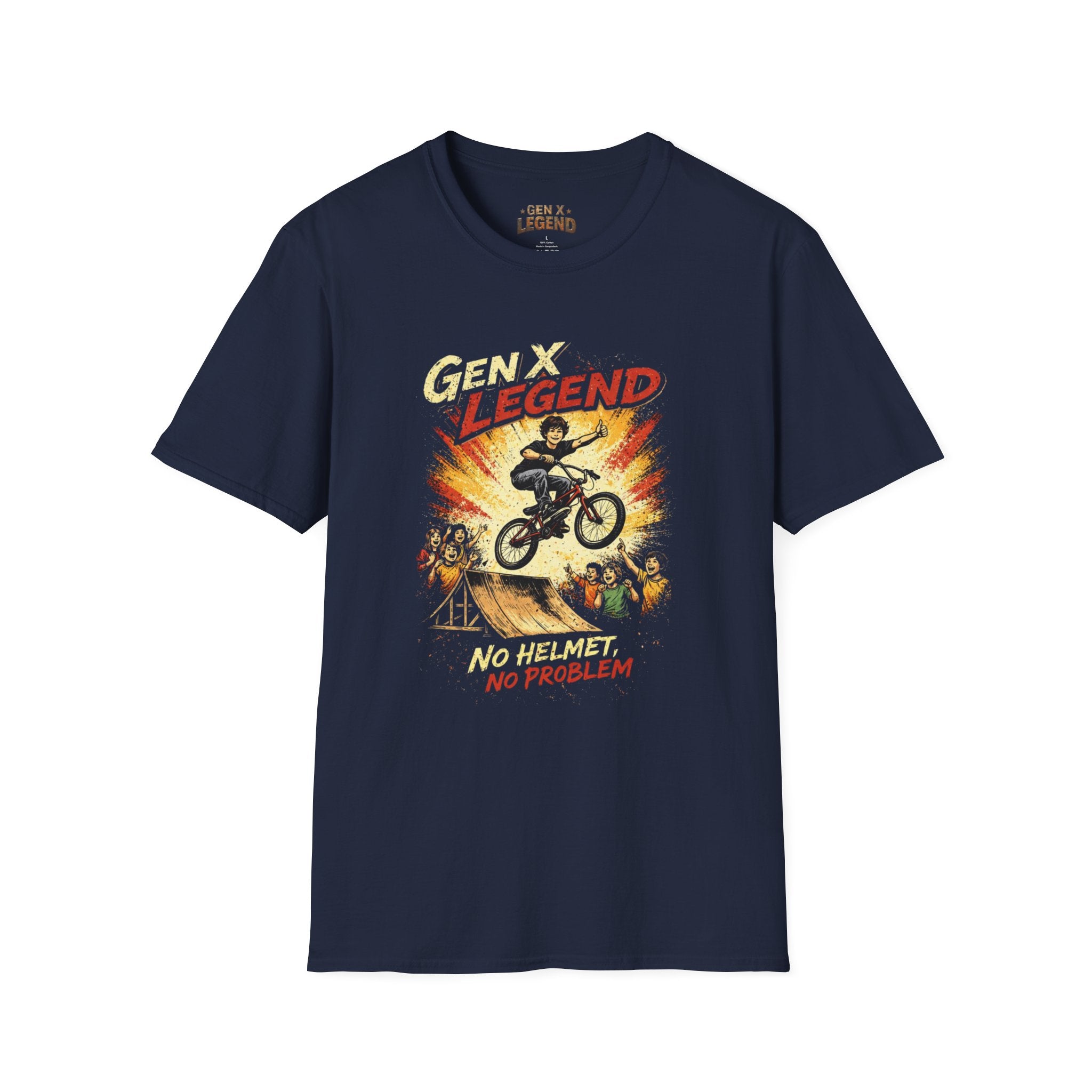 Gen X Legend T-Shirt — 'No Helmet'