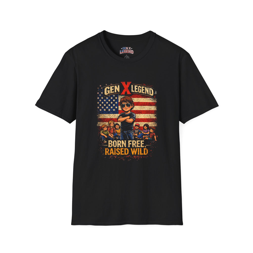 Gen X Legend T-Shirt — 'Born Free Raised Wild'