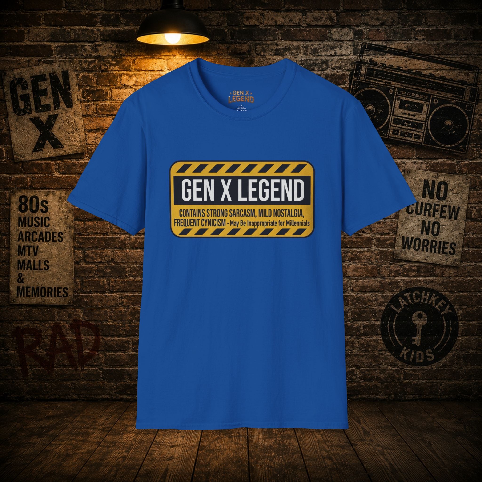 Gen X Legend T-Shirt — 'Contains Strong Sarcasm'