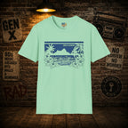 Gen X Legend T-Shirt — 80's Heatwave - 'Blue Ocean'