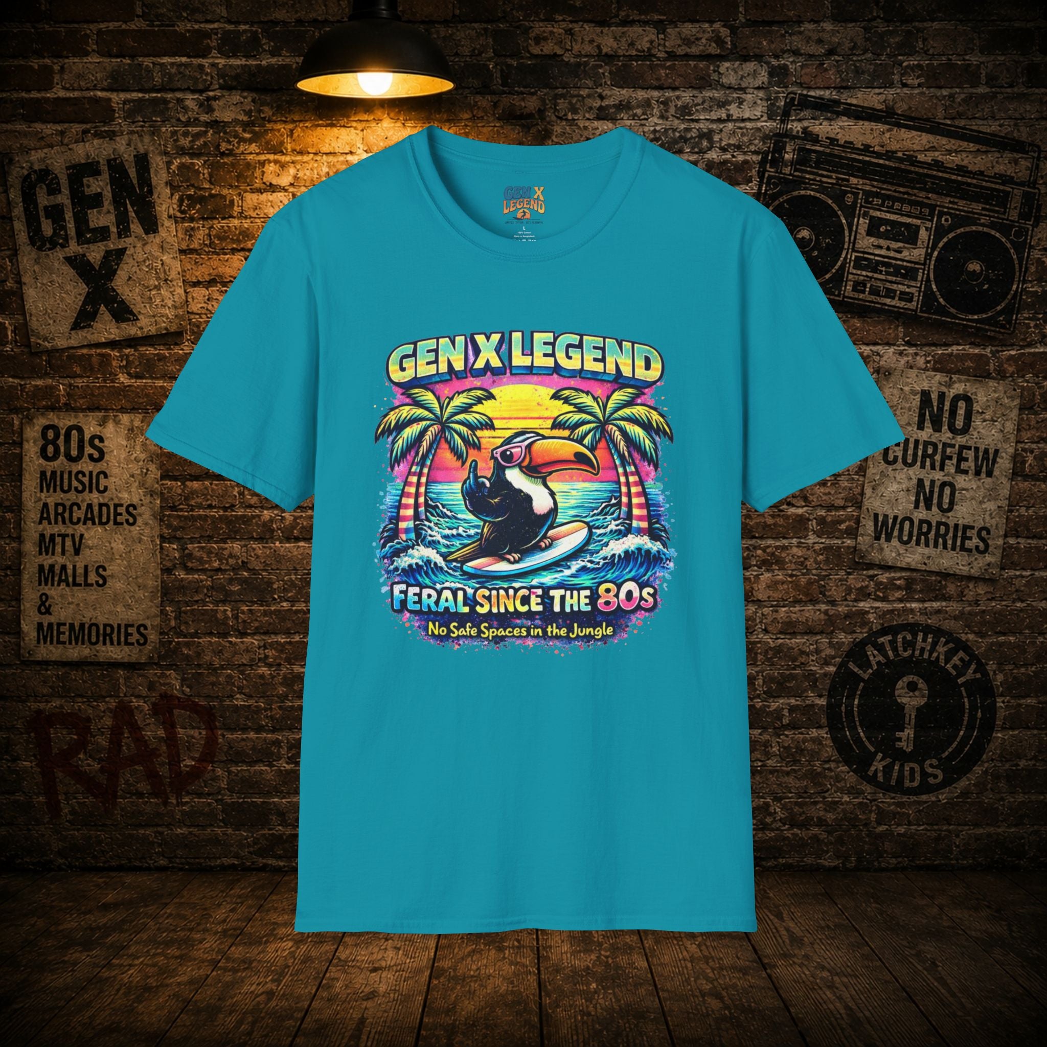 Gen X Legend T-Shirt — 80's Heatwave - 'Feral Since the 80's'