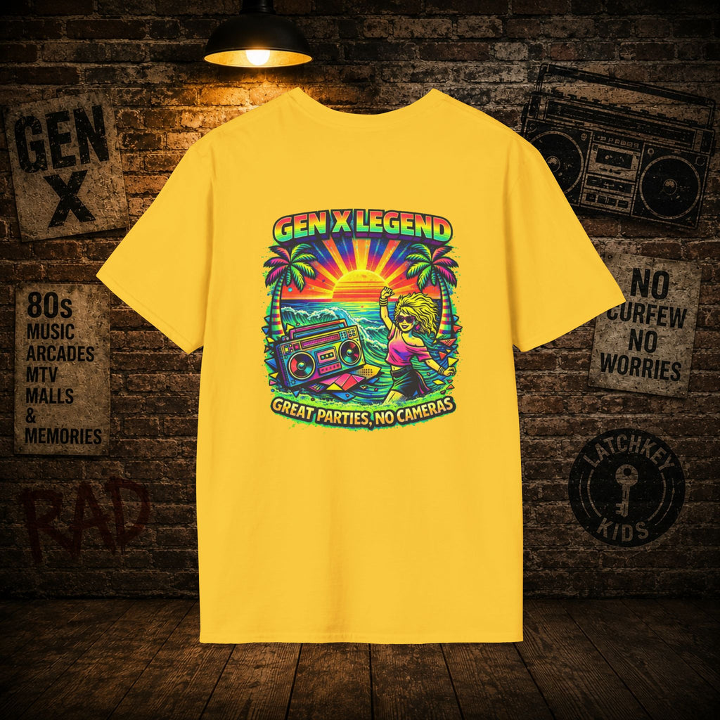 Gen X Legend T-Shirt — 80's Heatwave - 'Great Parties'