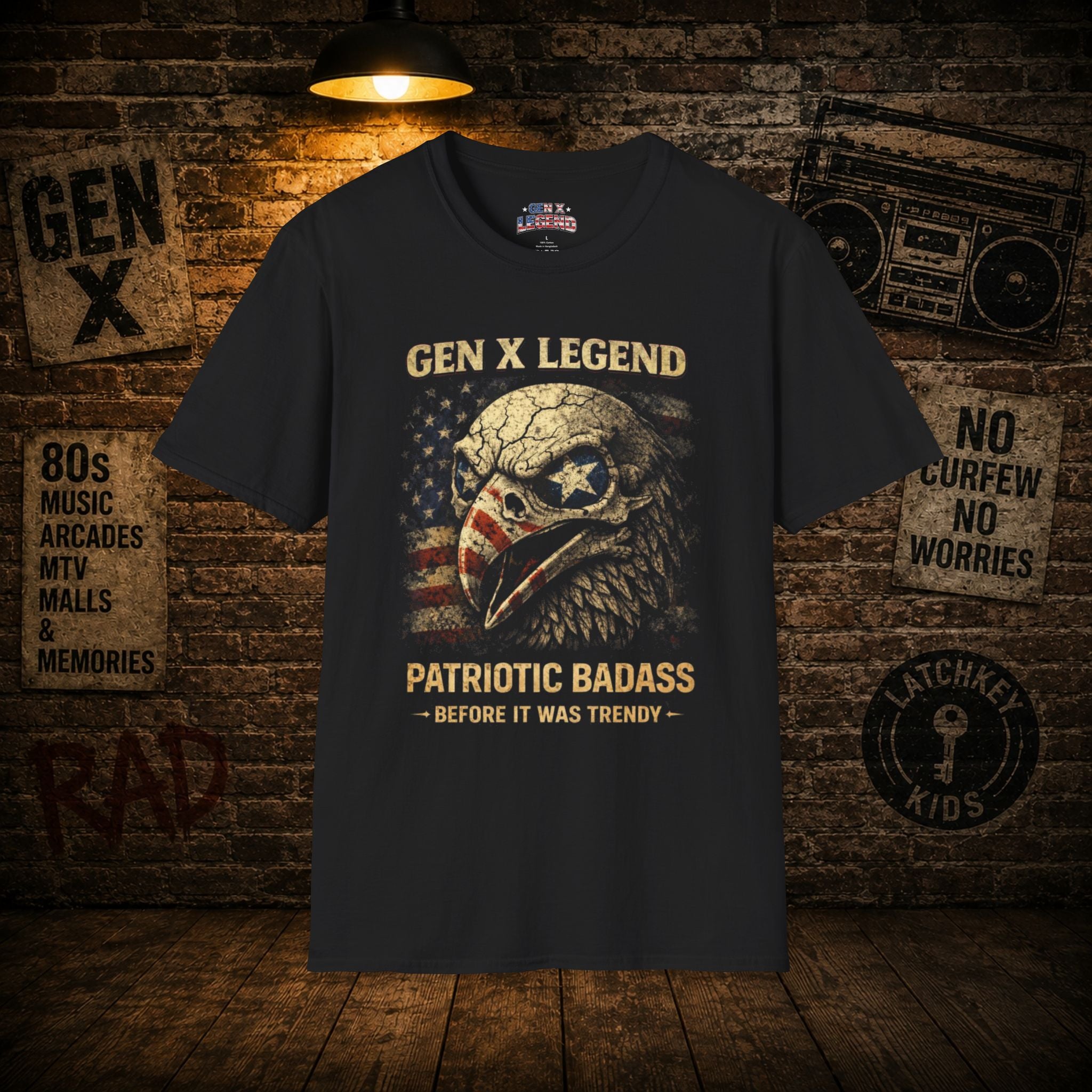 Gen X Legend T-Shirt — 'Patriotic' American Flag Tee