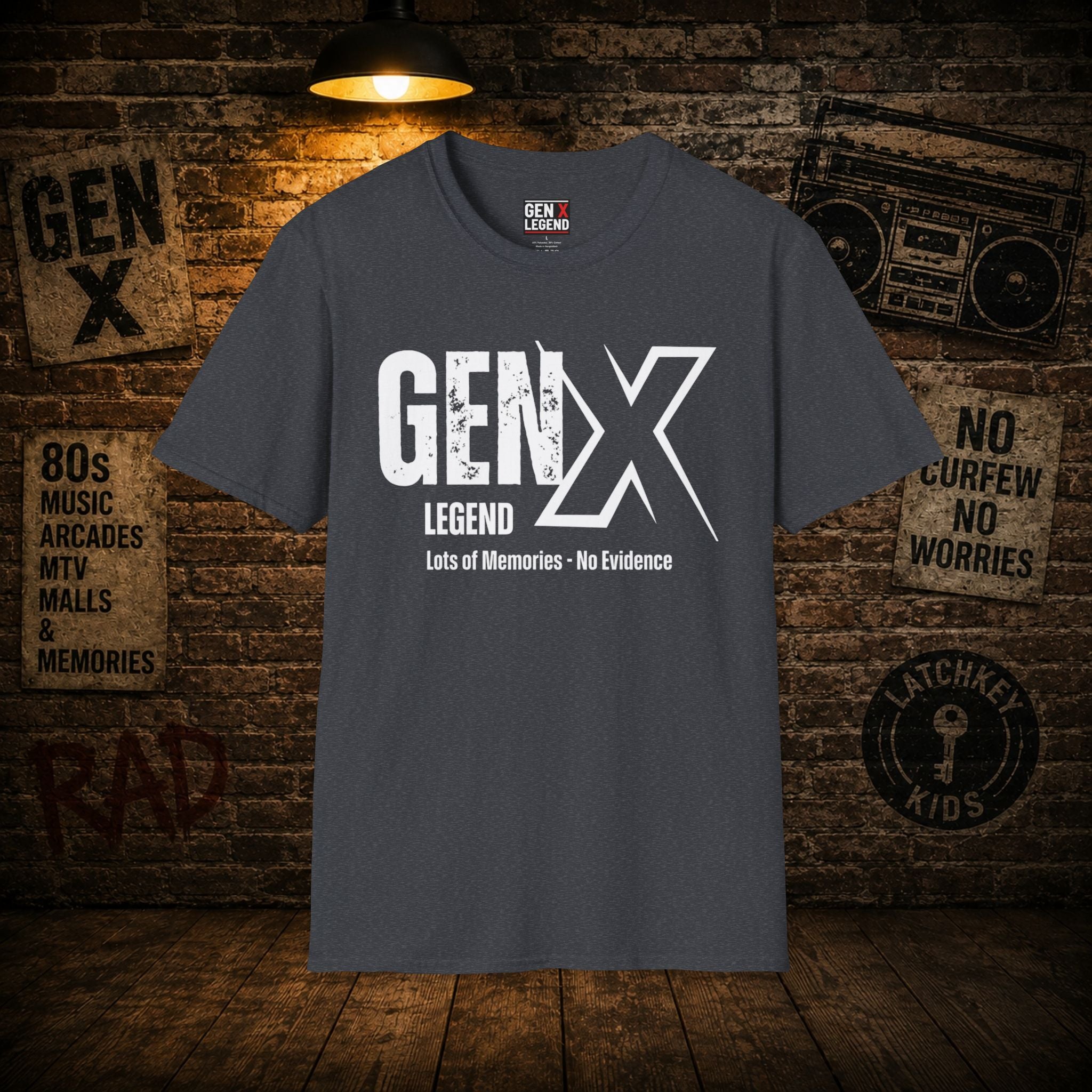 Gen X Legend T-Shirt — 'No Evidence'