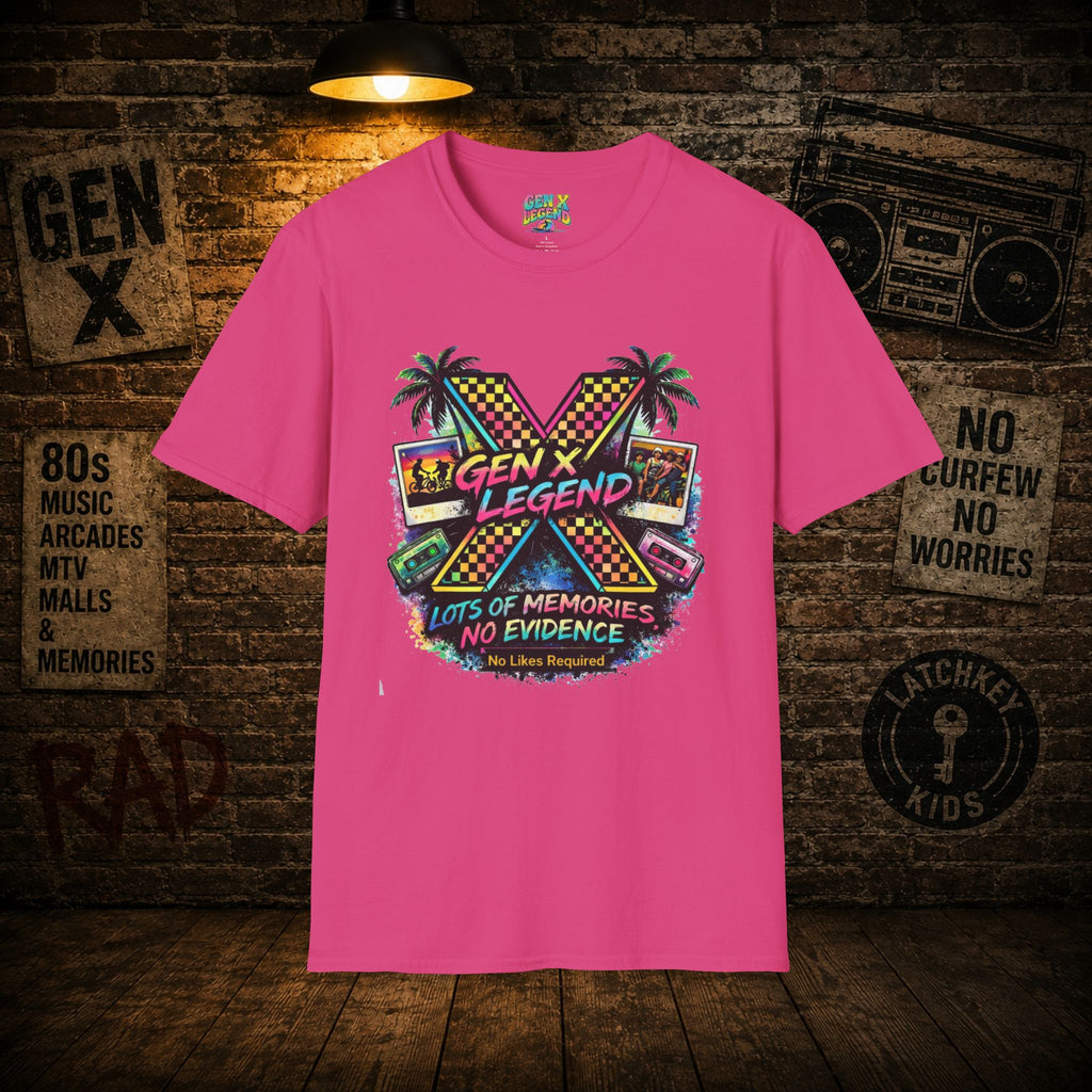 Gen X Legend T-Shirt — 80's Heatwave - 'No Evidence'