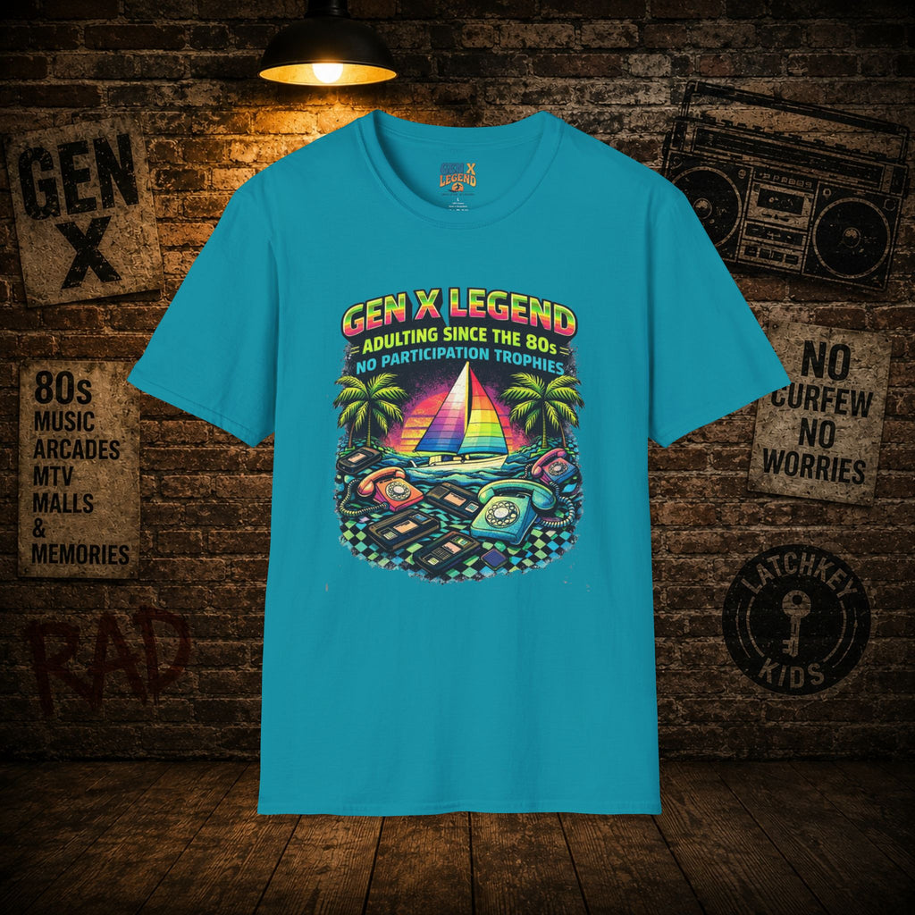 Gen X Legend T-Shirt — 80's Heatwave - 'Adulting'