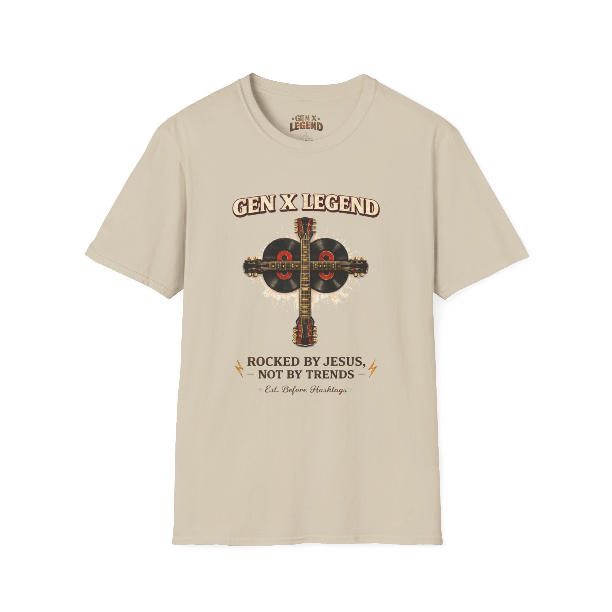 Gen X Legend T-Shirt — 'Rocked by Jesus'