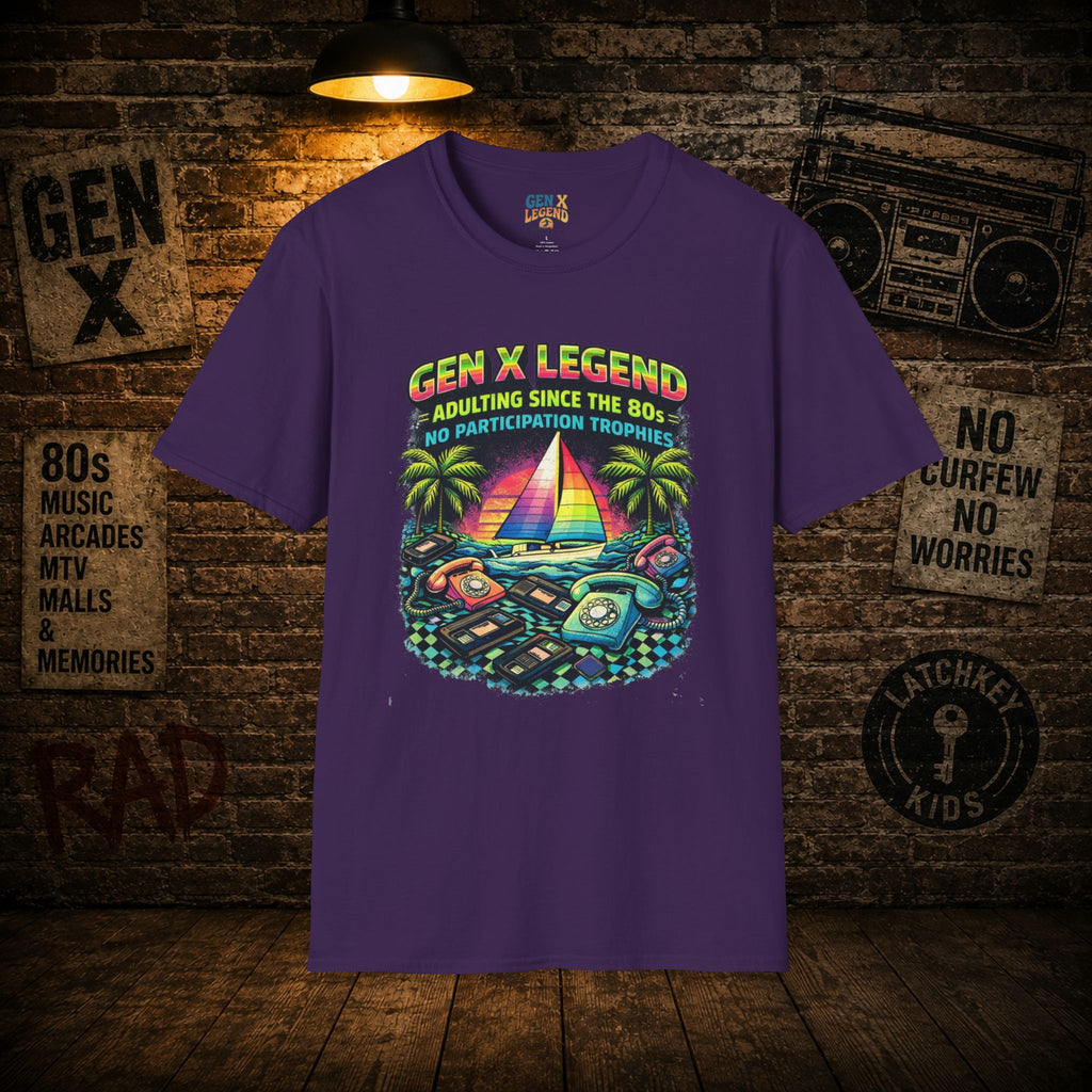 Gen X Legend T-Shirt — 80's Heatwave - 'Adulting'