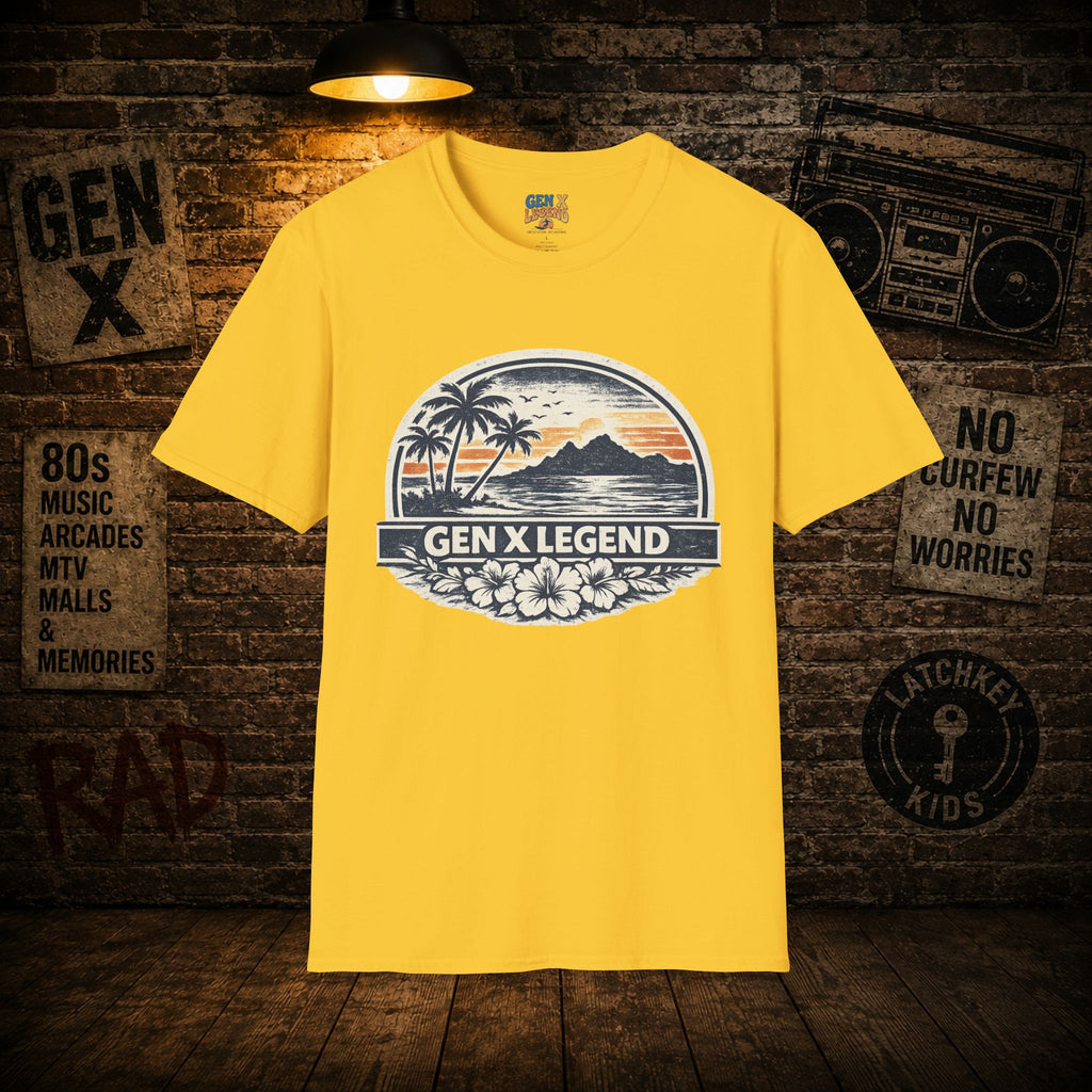 Gen X Legend T-Shirt — 80's Heatwave - 'Summer Beach'