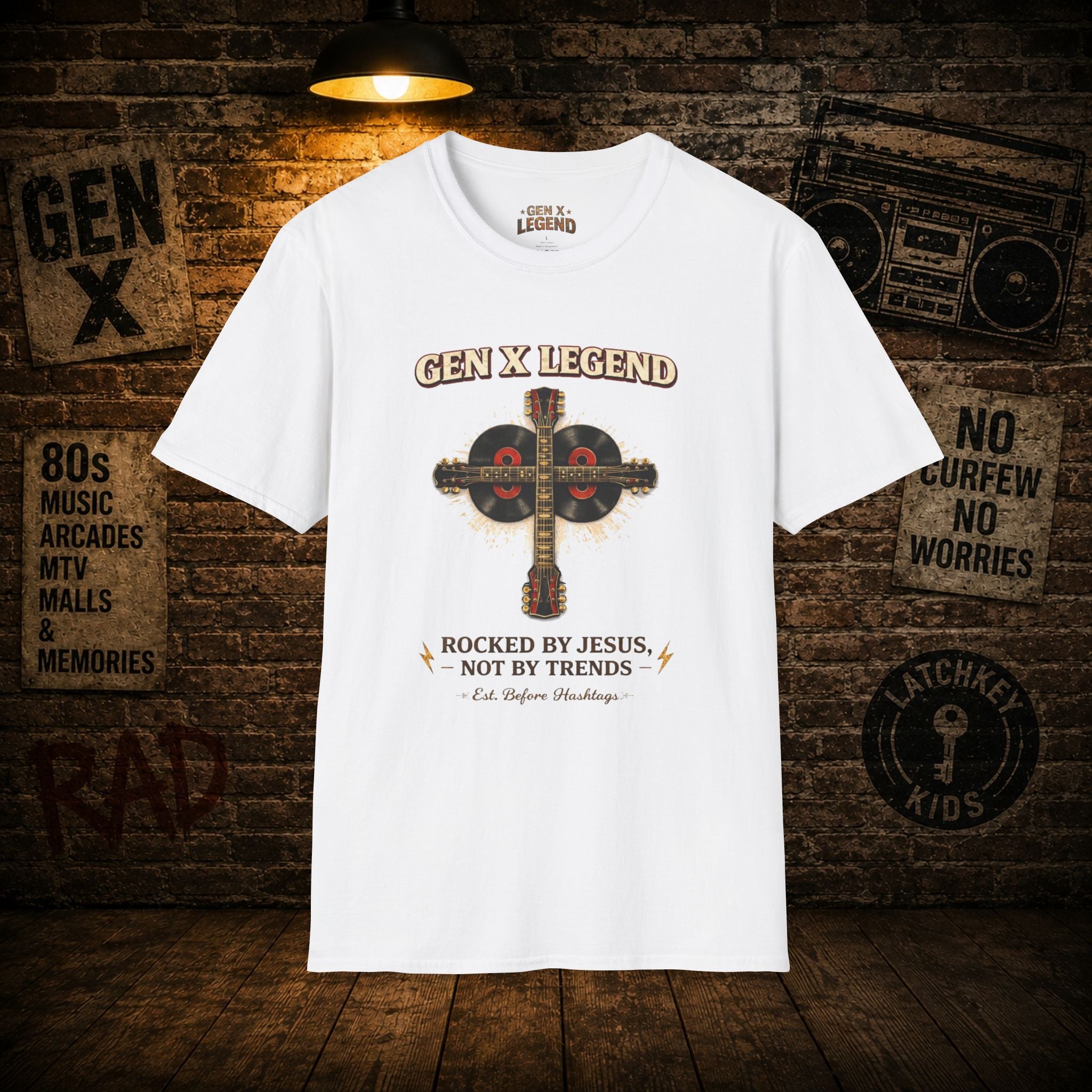 Gen X Legend T-Shirt — 'Rocked by Jesus'