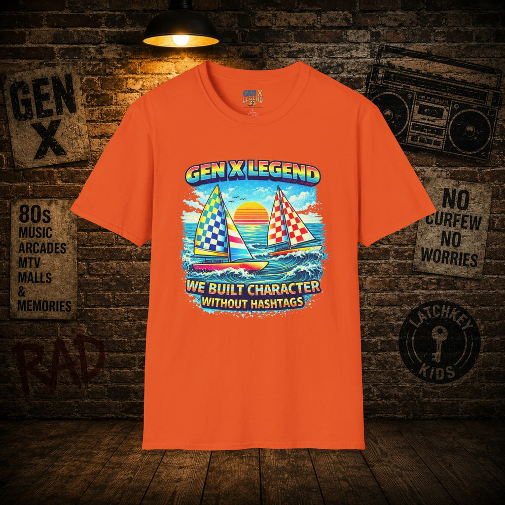 Gen X Legend T-Shirt — 80's Heatwave - 'Built Character'