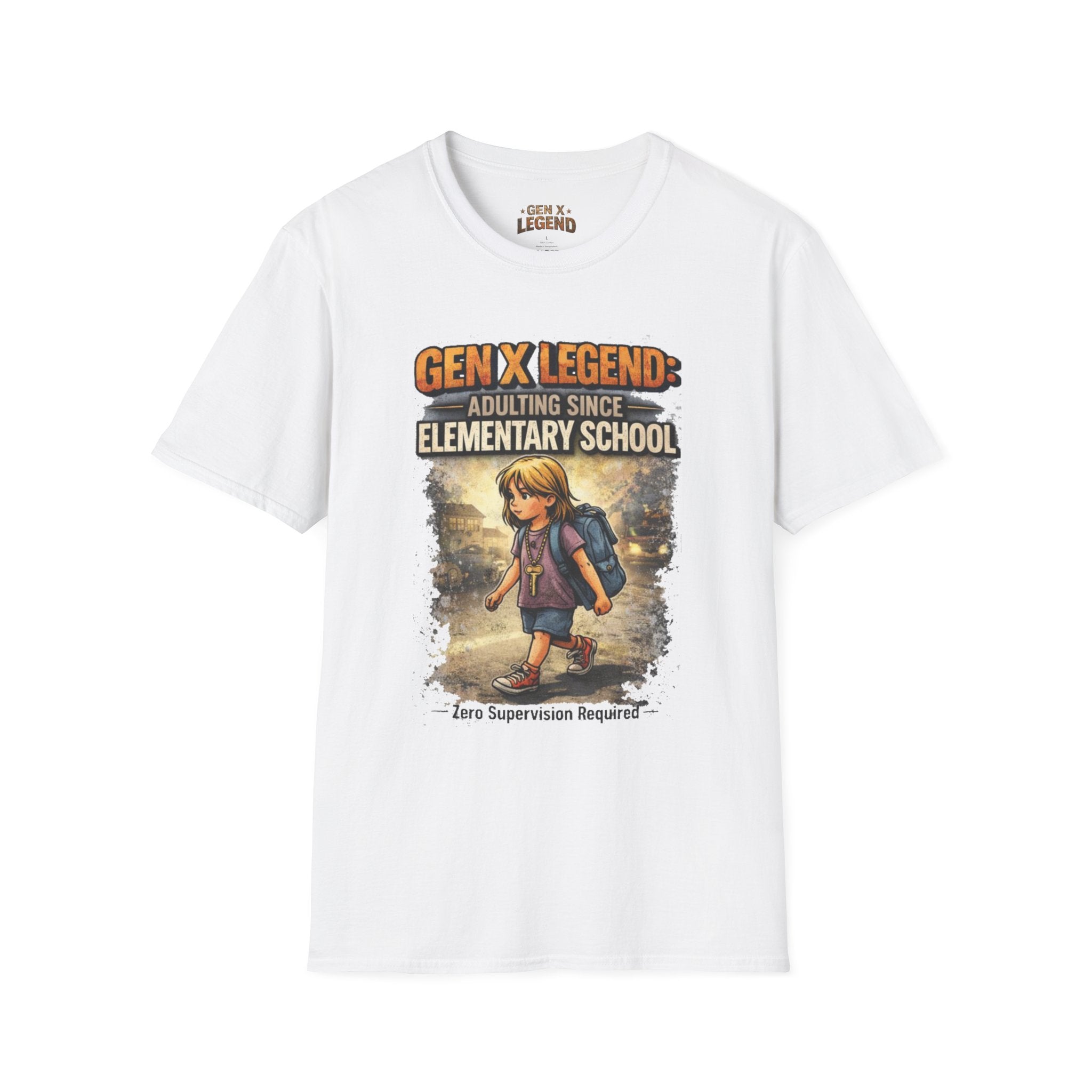 Gen X Legend T-Shirt — 'Adulting Since Elementary School' Tee