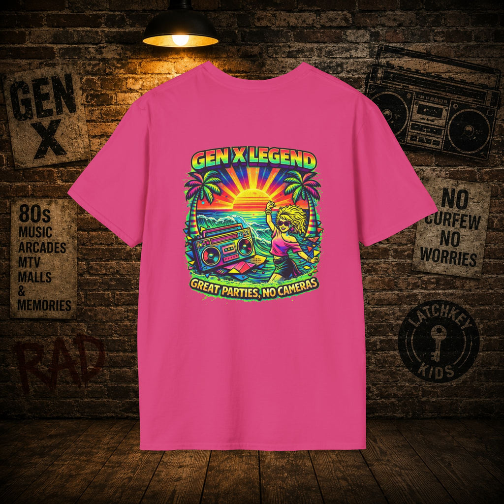 Gen X Legend T-Shirt — 80's Heatwave - 'Great Parties'