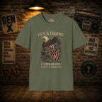 Gen X Legend T-Shirt — 'Unbreakable' Eagle & American Flag Tee