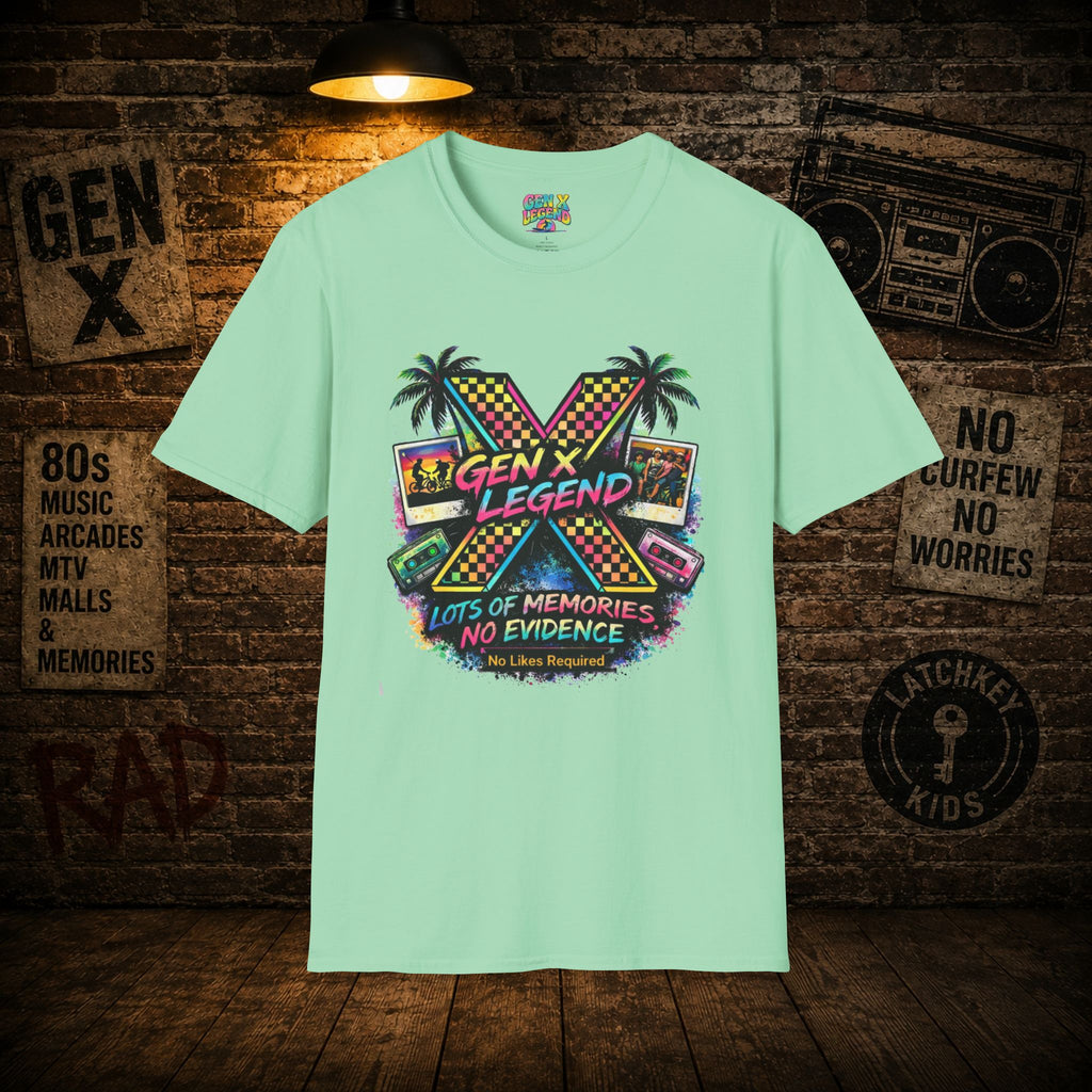 Gen X Legend T-Shirt — 80's Heatwave - 'No Evidence'