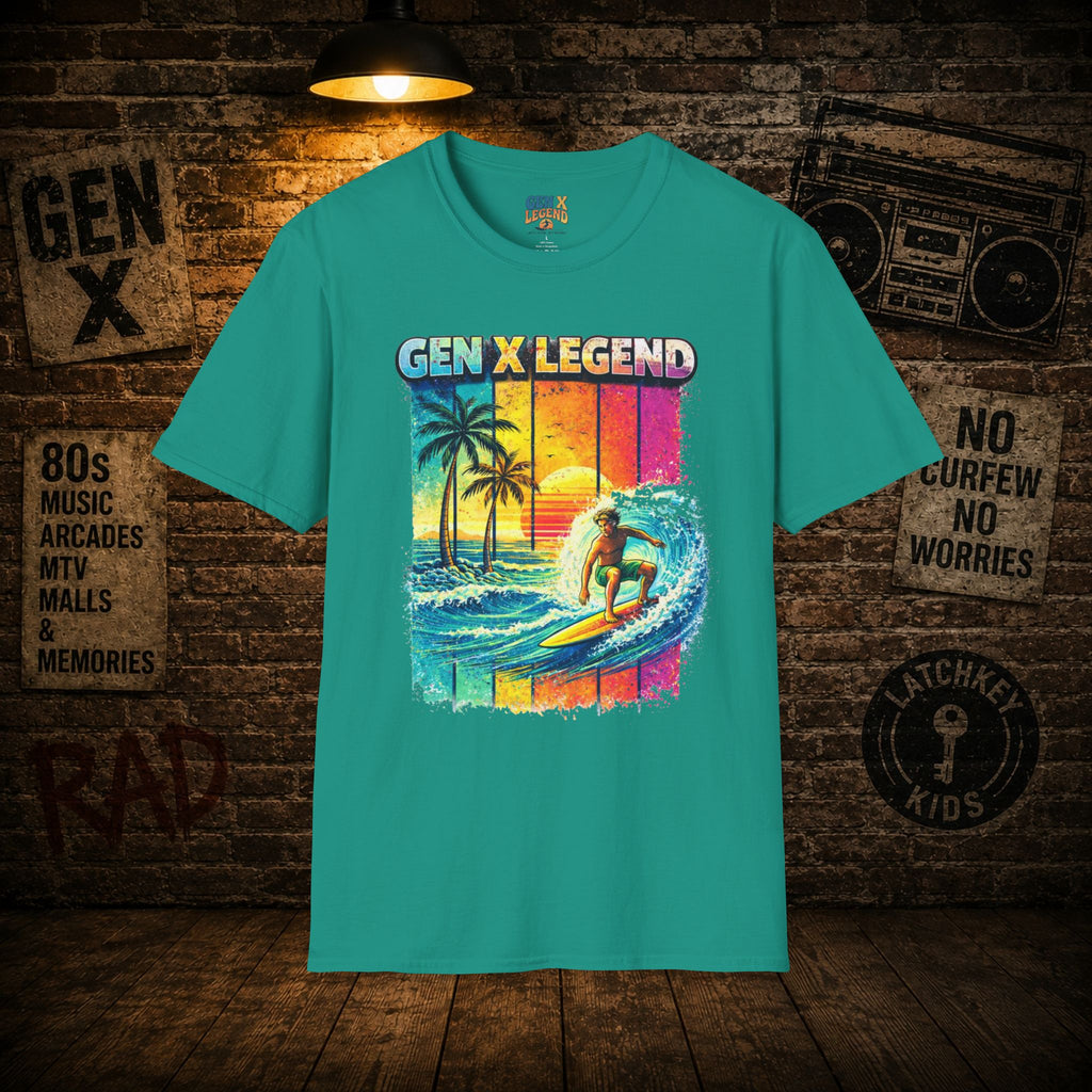 Gen X Legend T-Shirt — 80's Heatwave - 'Surf Classic'