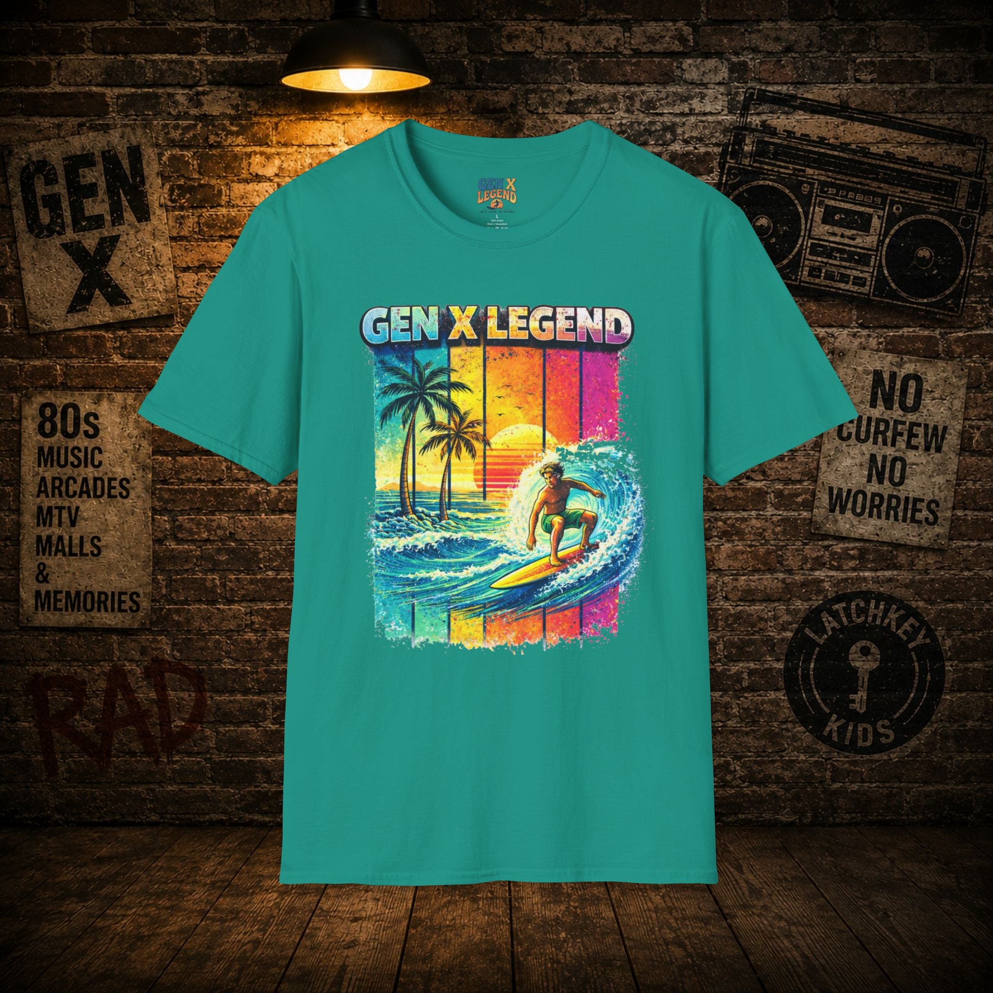 Gen X Legend T-Shirt — 80's Heatwave - 'Surf Classic'