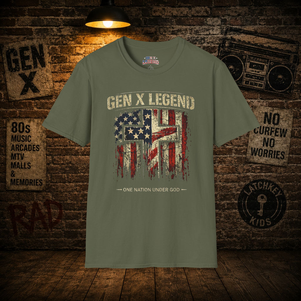 Gen X Legend T-Shirt — 'One Nation Under God'  Tee