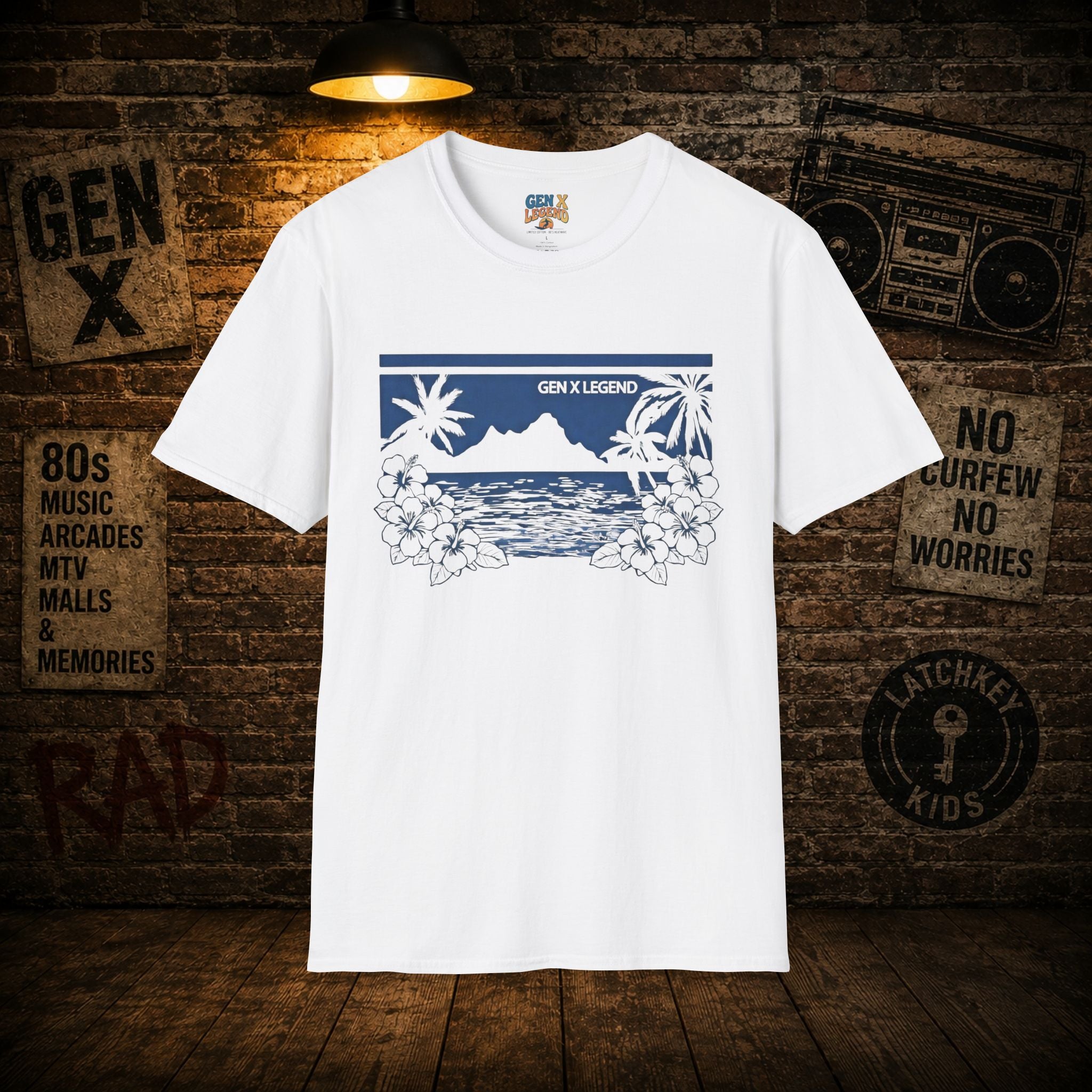 Gen X Legend T-Shirt — 80's Heatwave - 'Blue Ocean'