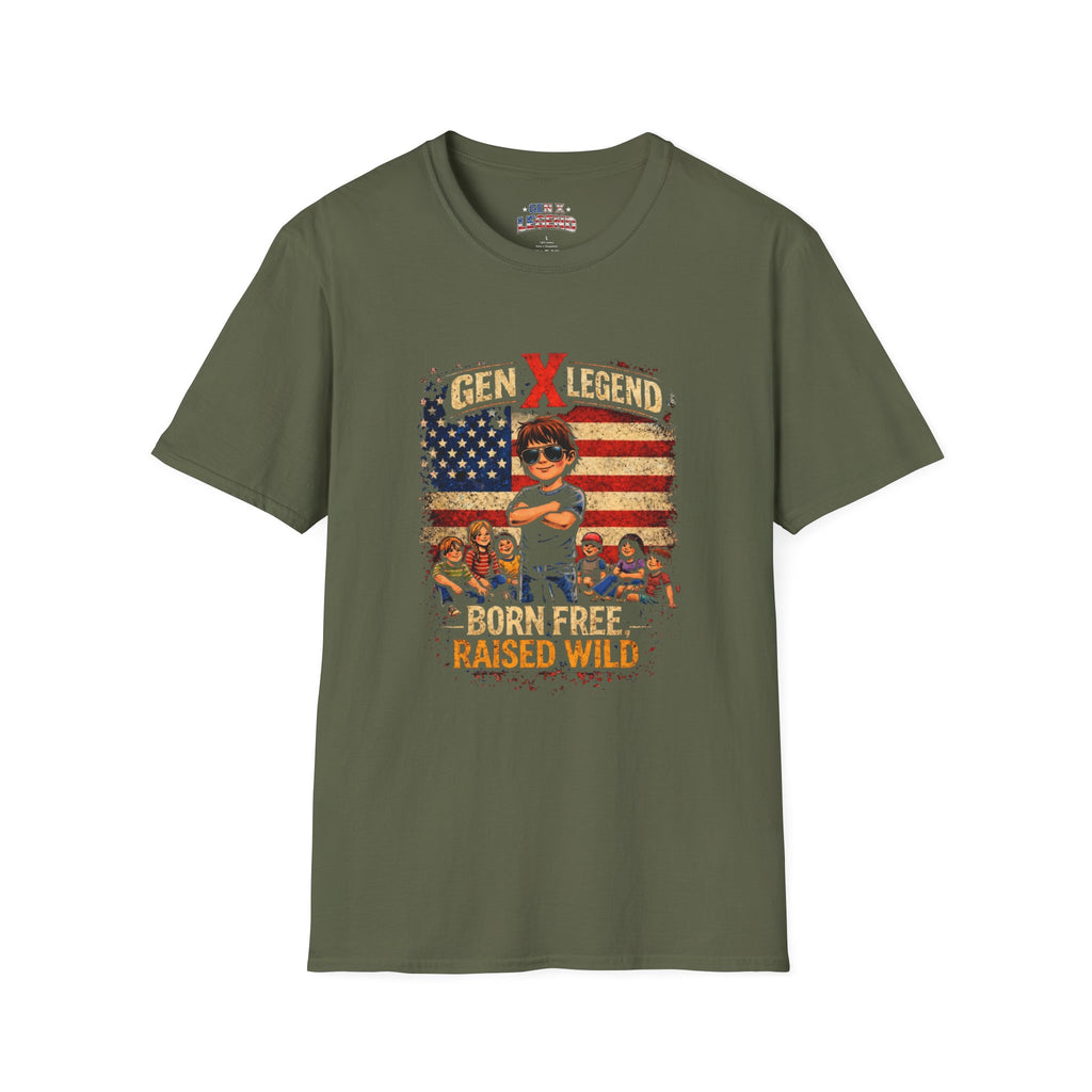 Gen X Legend T-Shirt — 'Born Free Raised Wild'