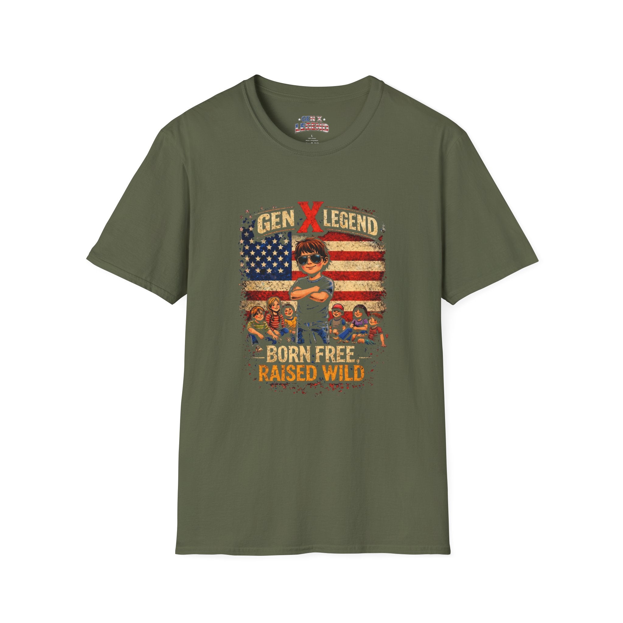 Gen X Legend T-Shirt — 'Born Free Raised Wild'