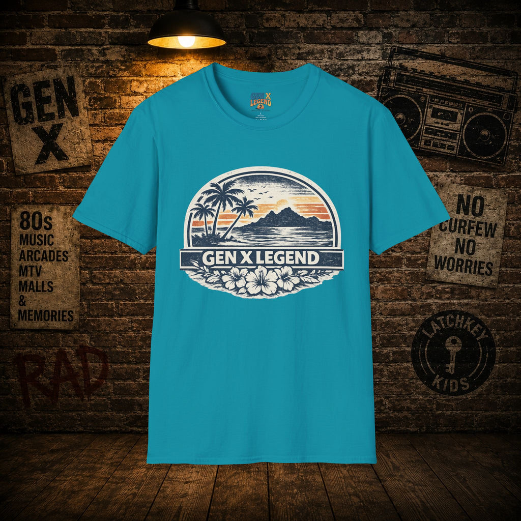 Gen X Legend T-Shirt — 80's Heatwave - 'Summer Beach'