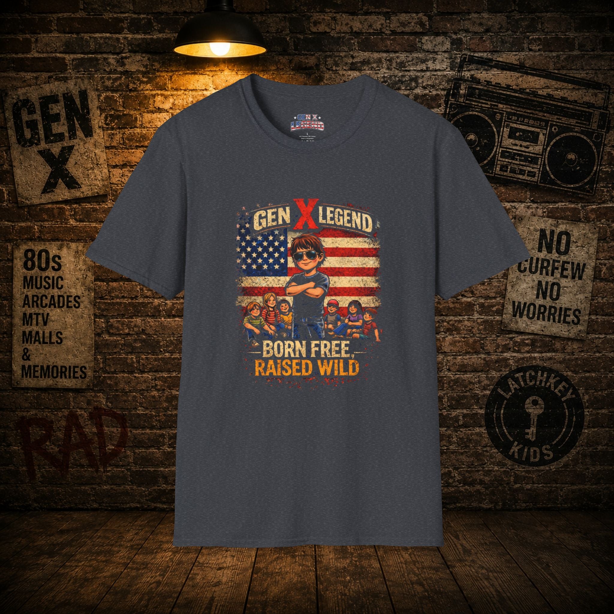 Gen X Legend T-Shirt — 'Born Free Raised Wild'