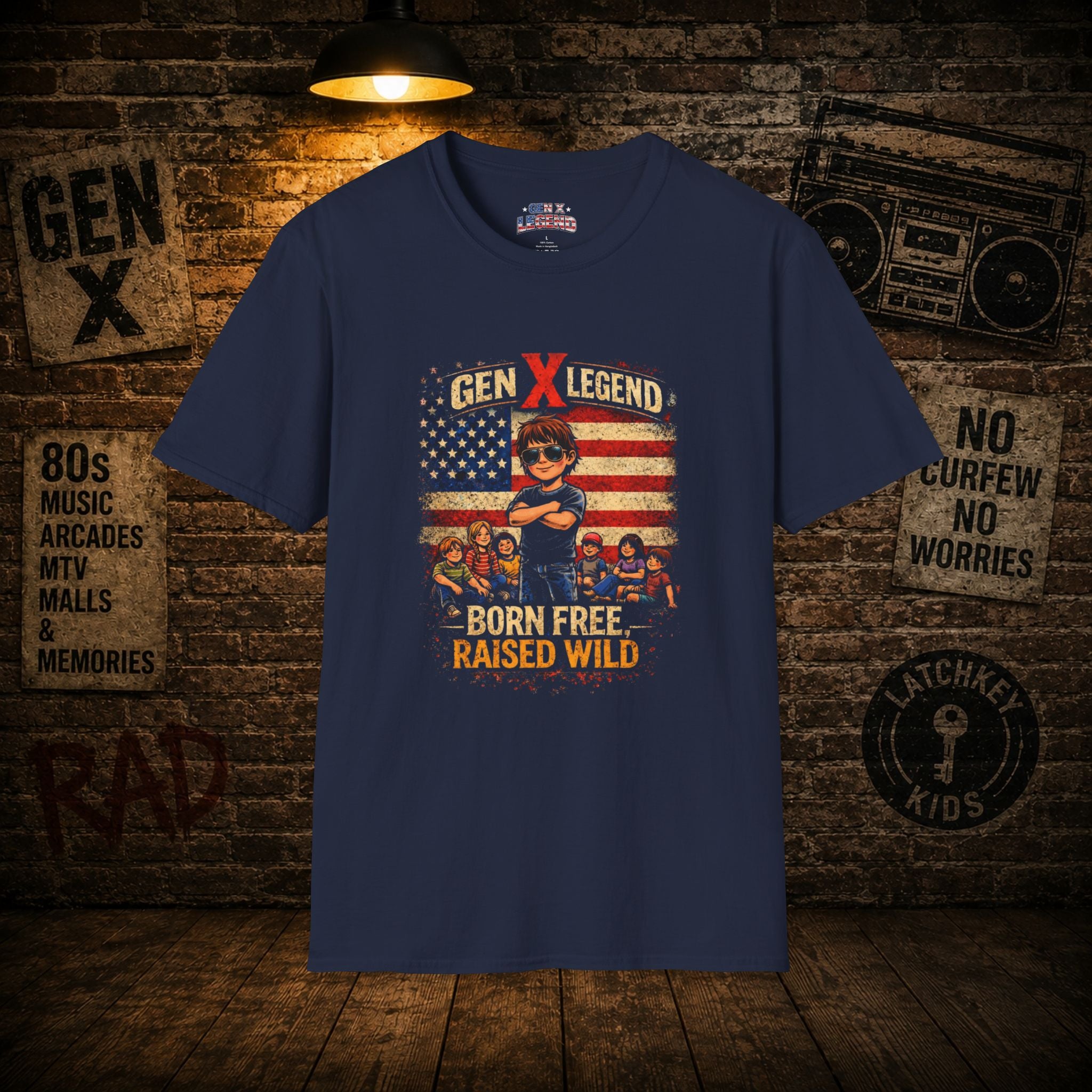 Gen X Legend T-Shirt — 'Born Free Raised Wild'