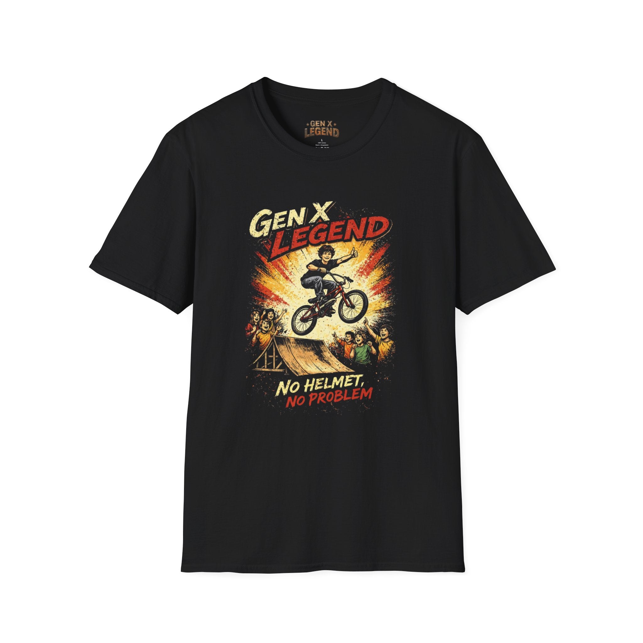 Gen X Legend T-Shirt — 'No Helmet'