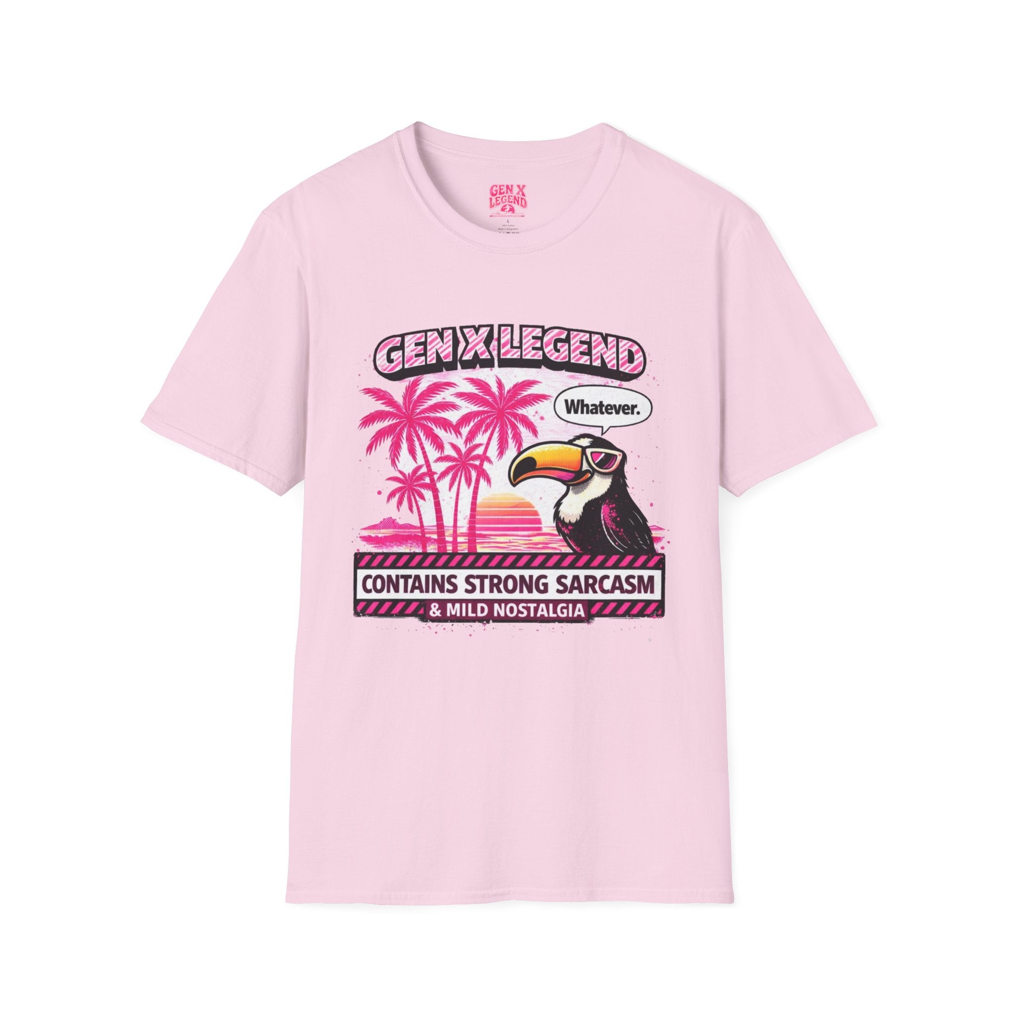 Gen X Legend T-Shirt — 80's Heatwave - 'Contains Sarcasm'
