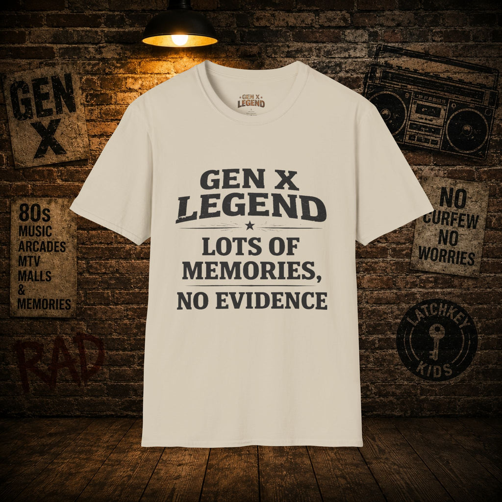 Gen X Legend T-Shirt — 'No Evidence'