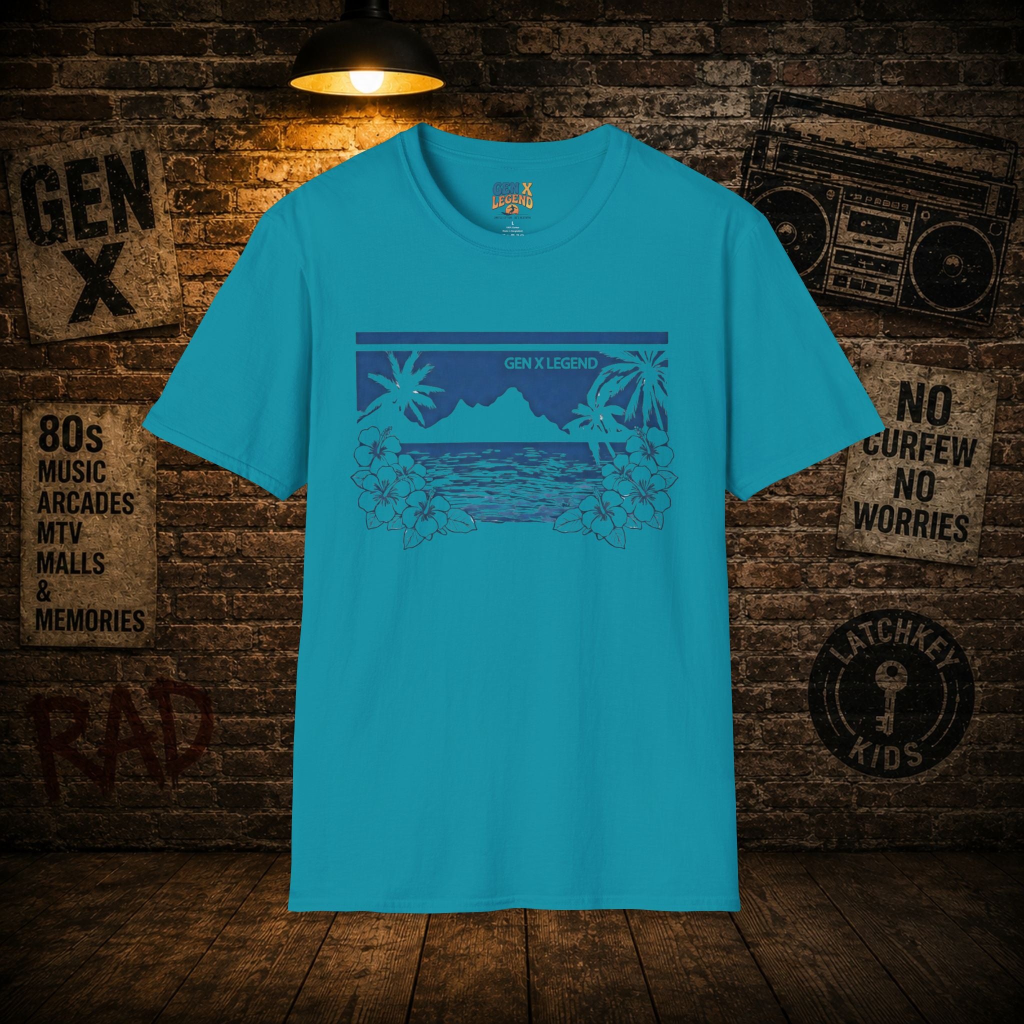 Gen X Legend T-Shirt — 80's Heatwave - 'Blue Ocean'