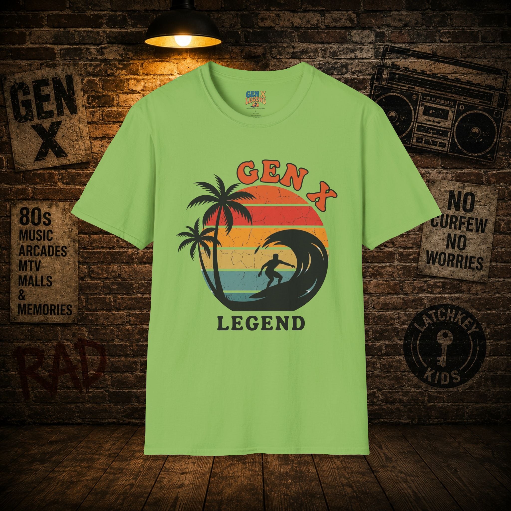 Gen X Legend T-Shirt — 80's Heatwave - 'Pacific Surf'