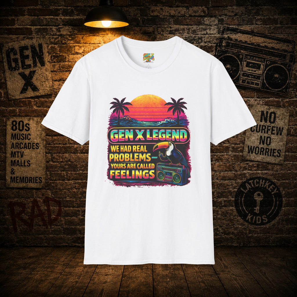 Gen X Legend T-Shirt — 80's Heatwave - 'Real Problems'